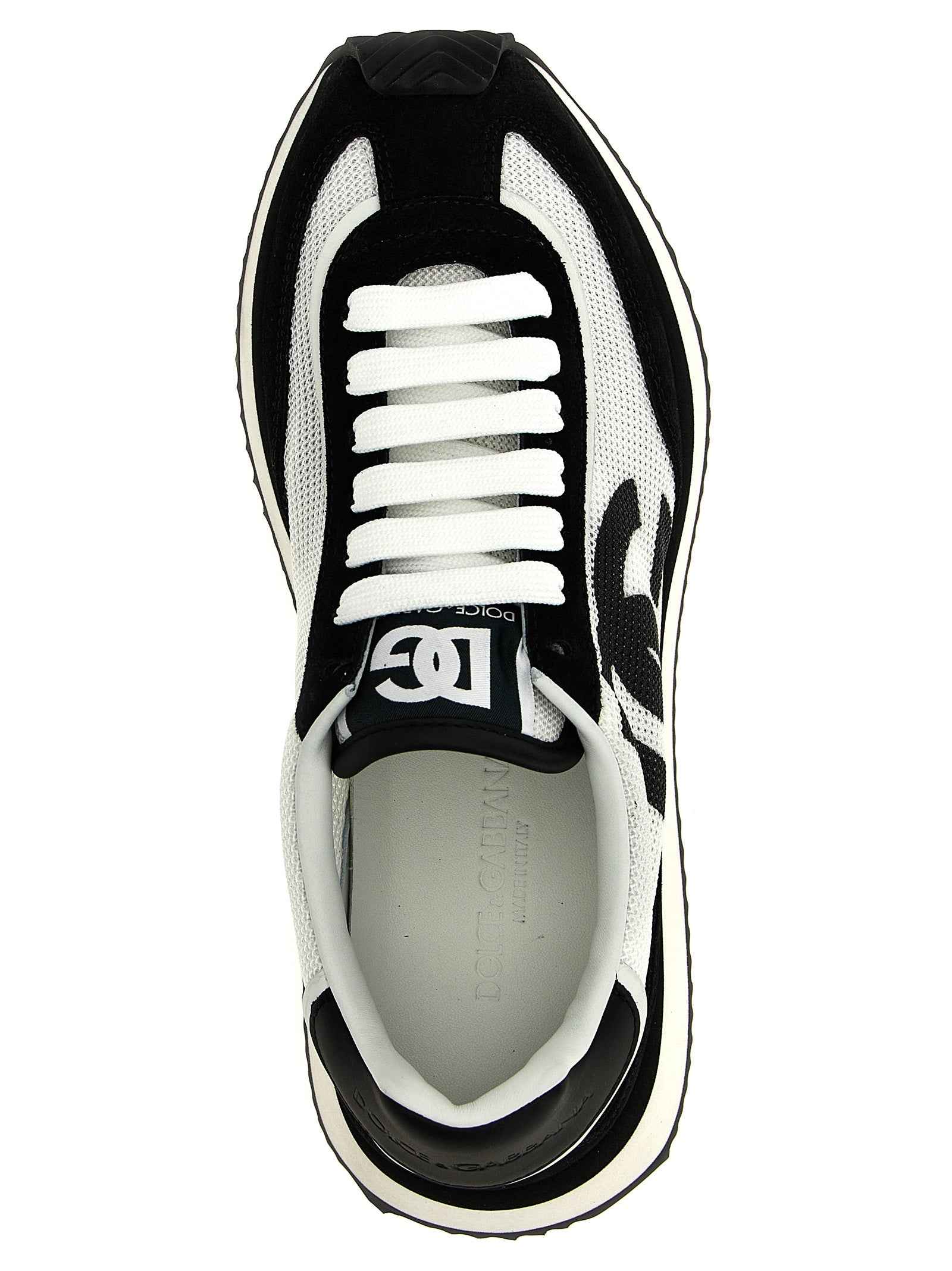 Dolce & Gabbana Bicolor Calfskin Athletic Sneakers