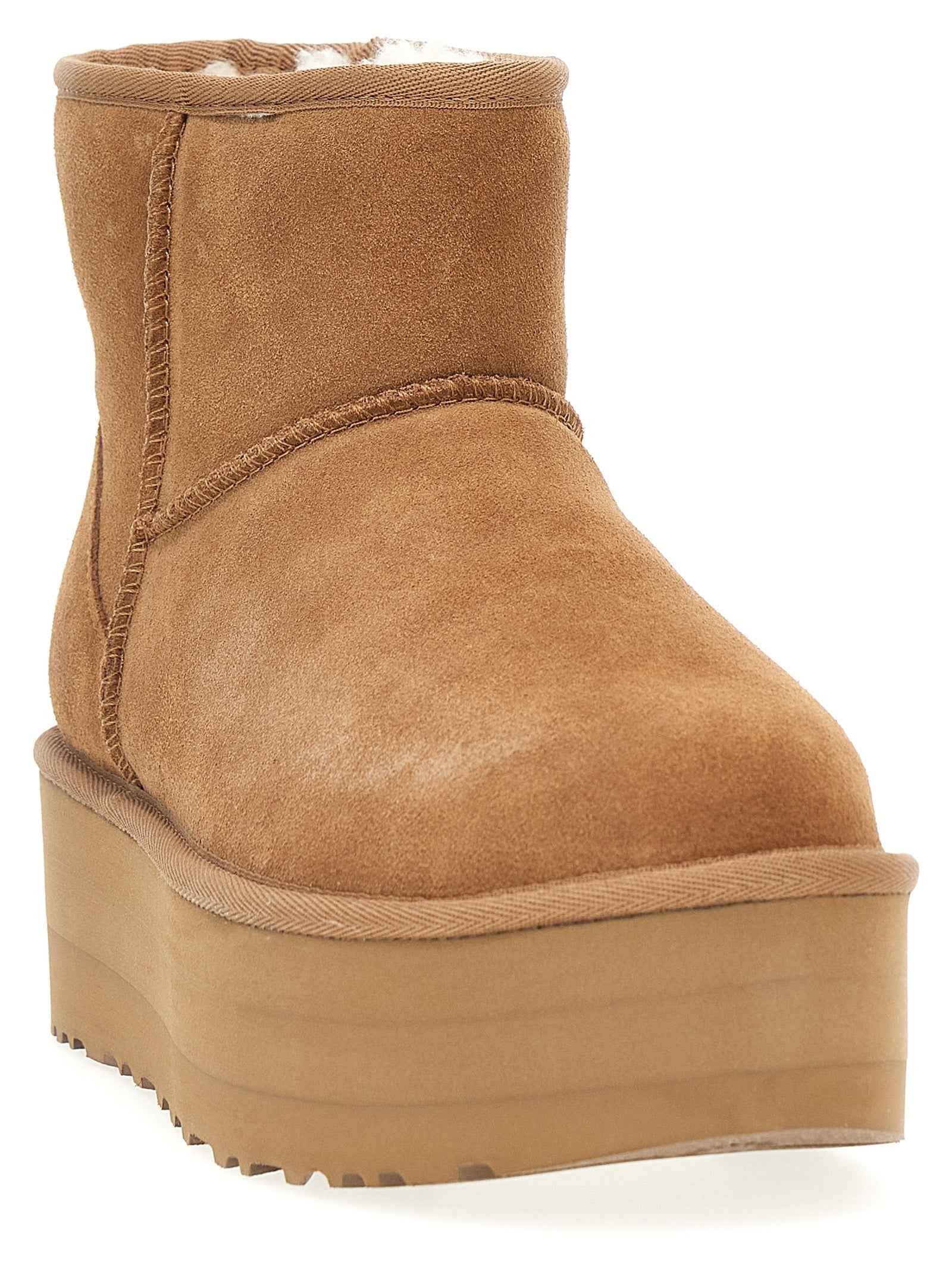 UGG Brown Cowhide Ankle Boots