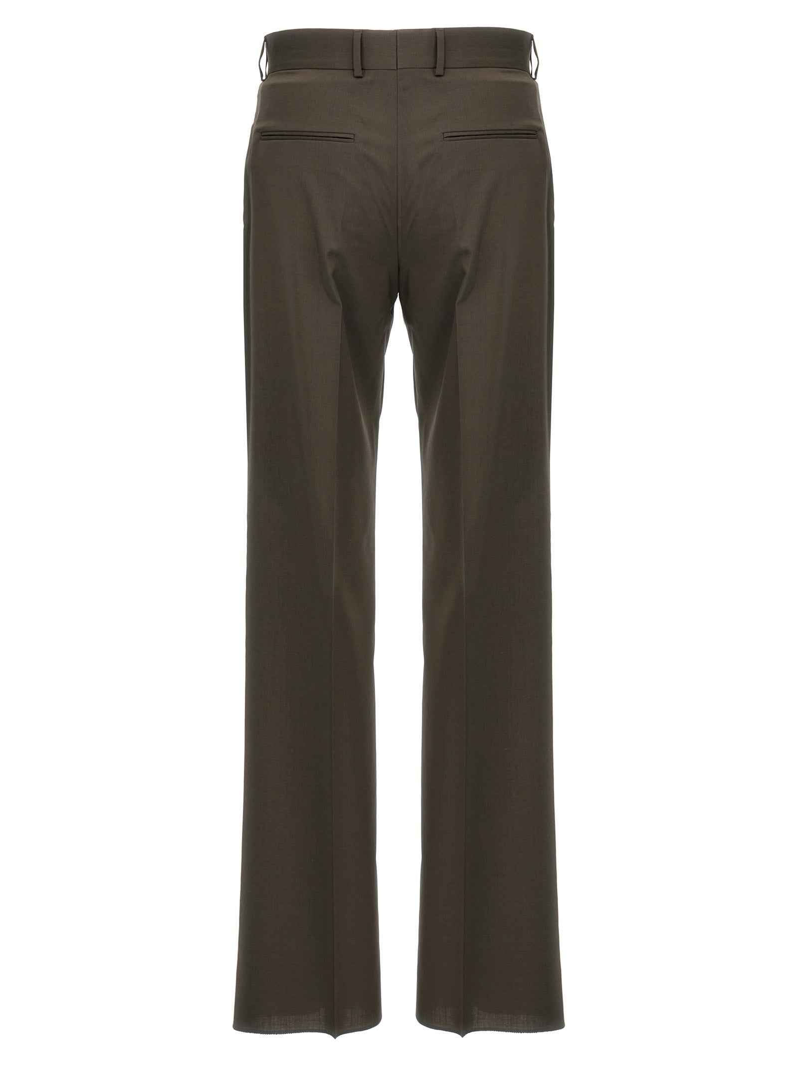 Fendi Bicolor Wool Dress Pants