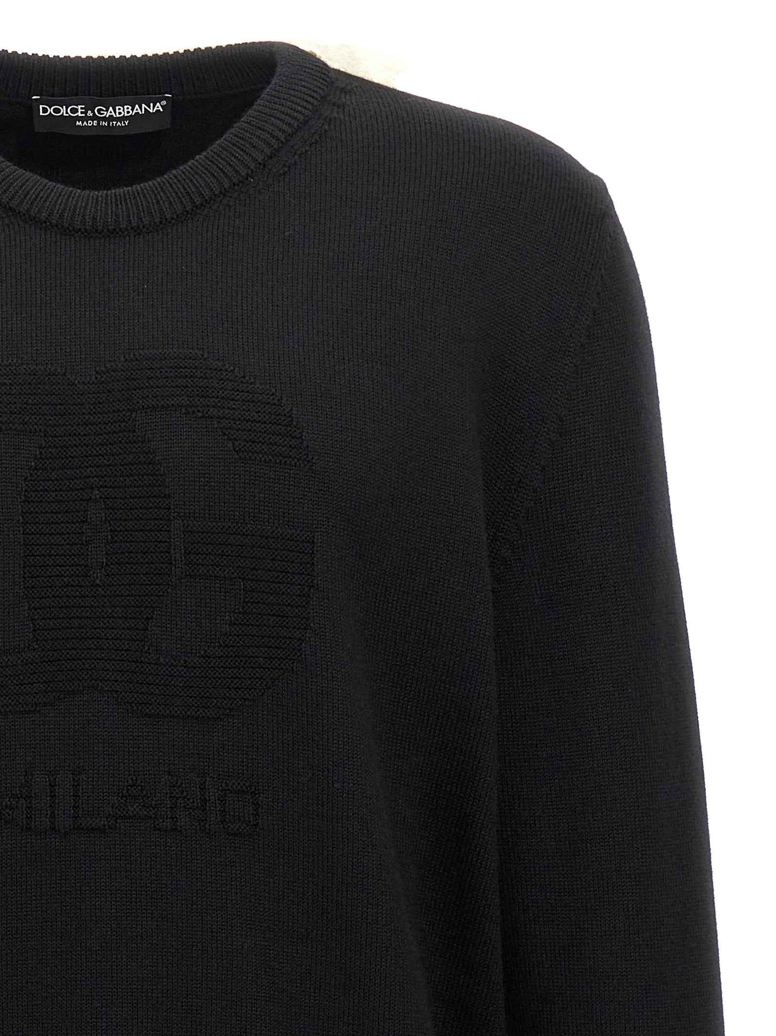 Dolce & Gabbana Black Virgin Wool Cardigan