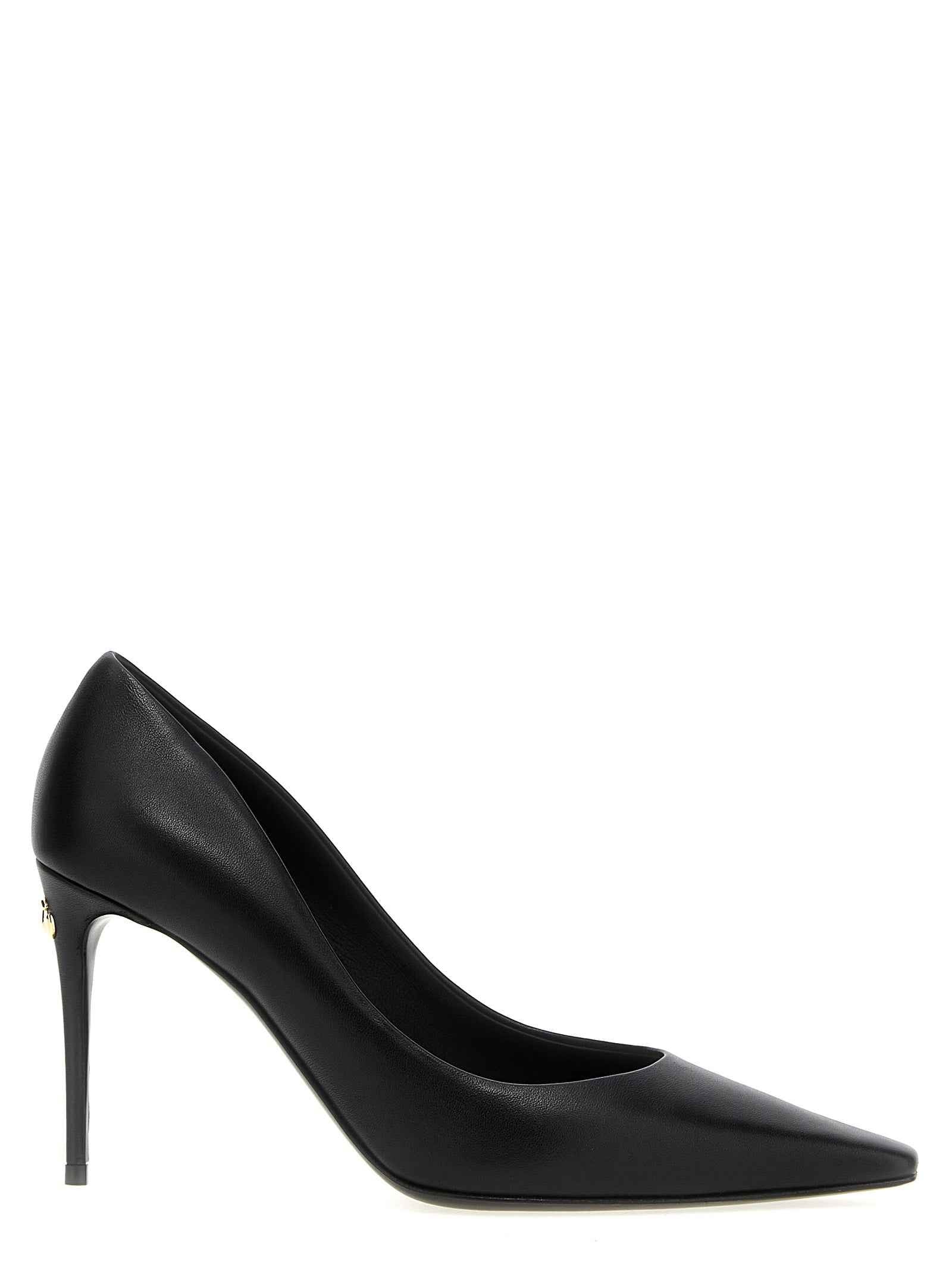 Dolce & Gabbana Black Lamb Leather High Heel Pumps