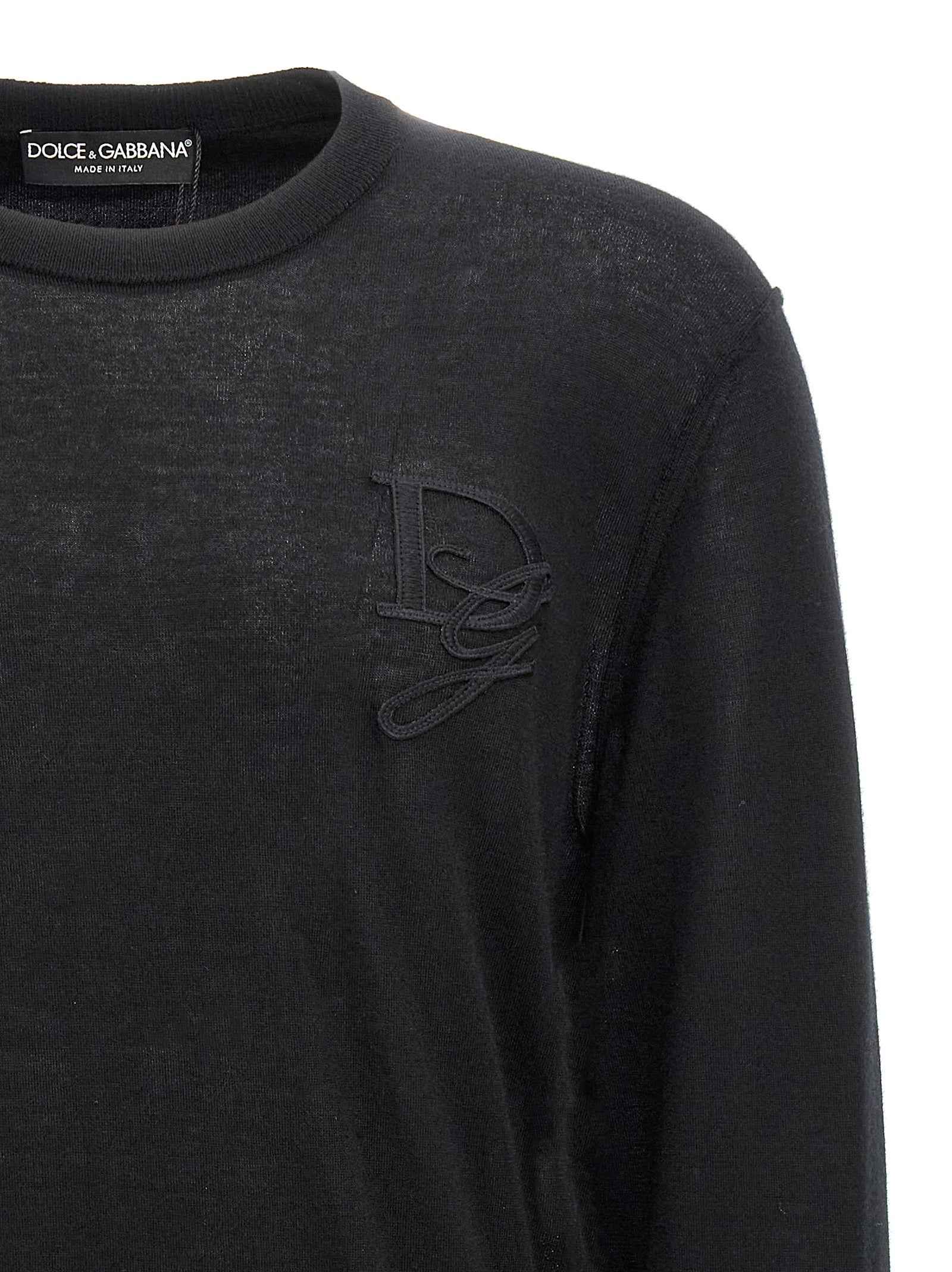 Dolce & Gabbana Black Cashmere Cardigan