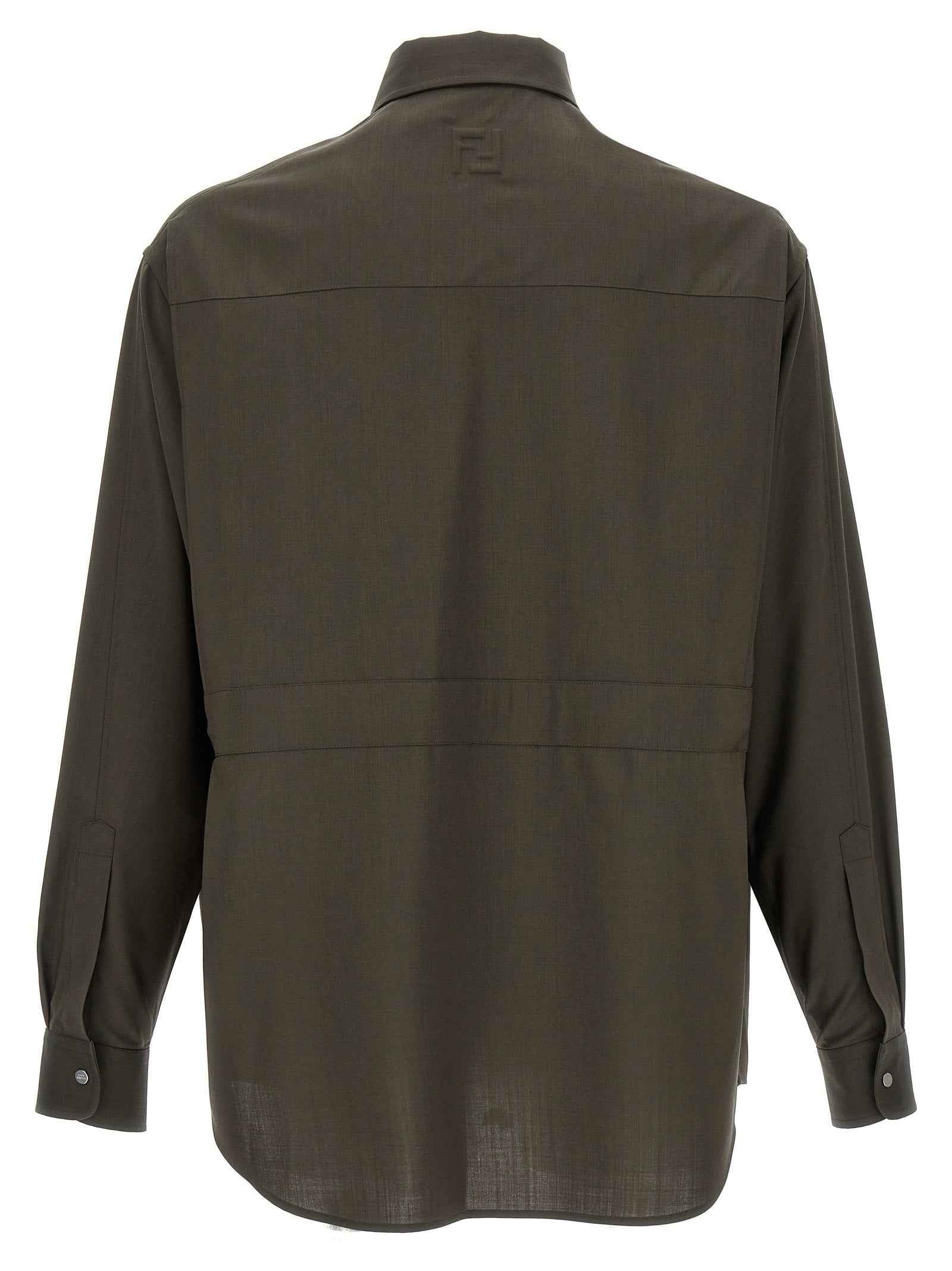 Fendi Bicolor Wool Blouse