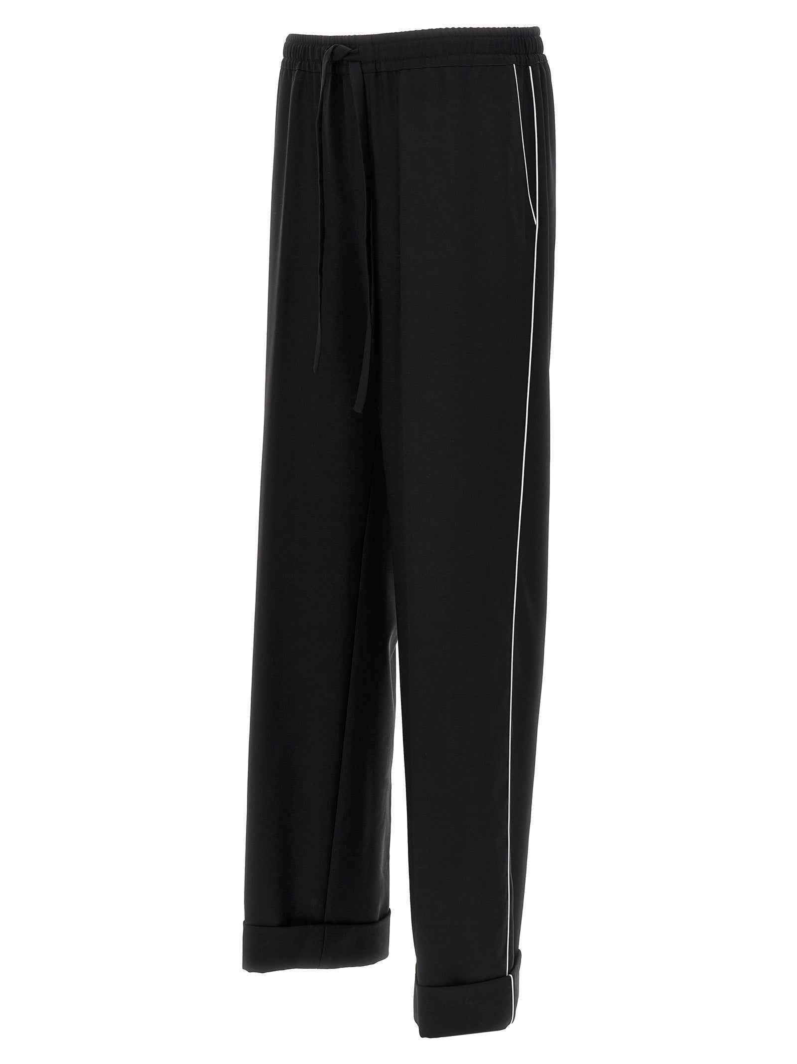 Dolce & Gabbana Black Virgin Wool Casual Pants