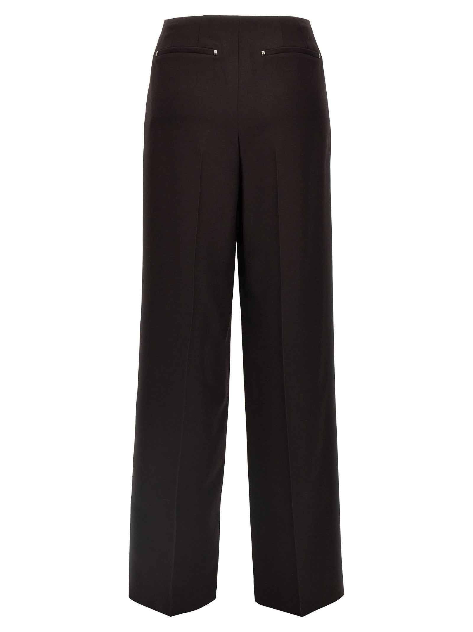 Fendi Purple Virgin Wool Dress Pants