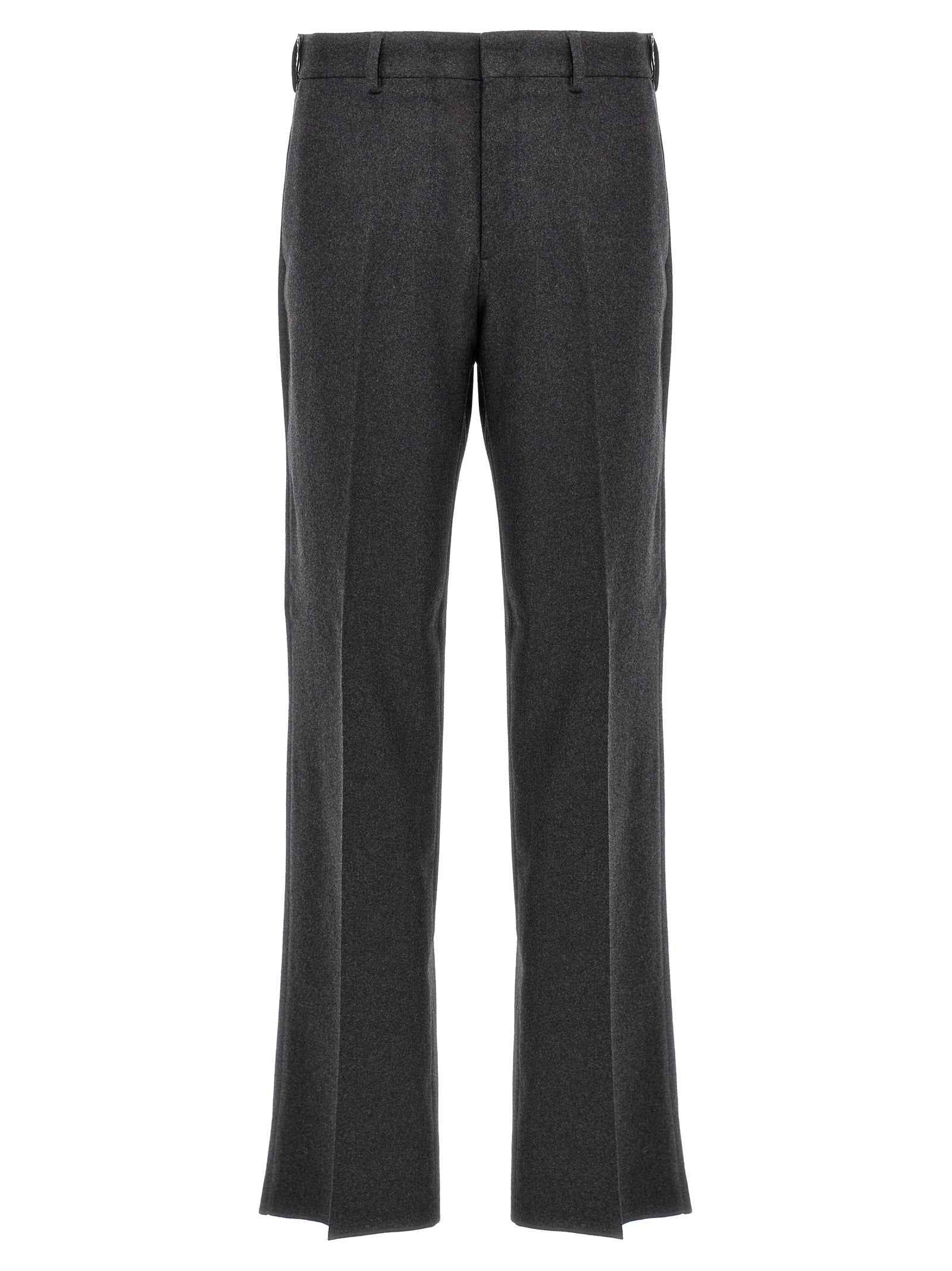 Fendi Gray Cashmere Casual Pants