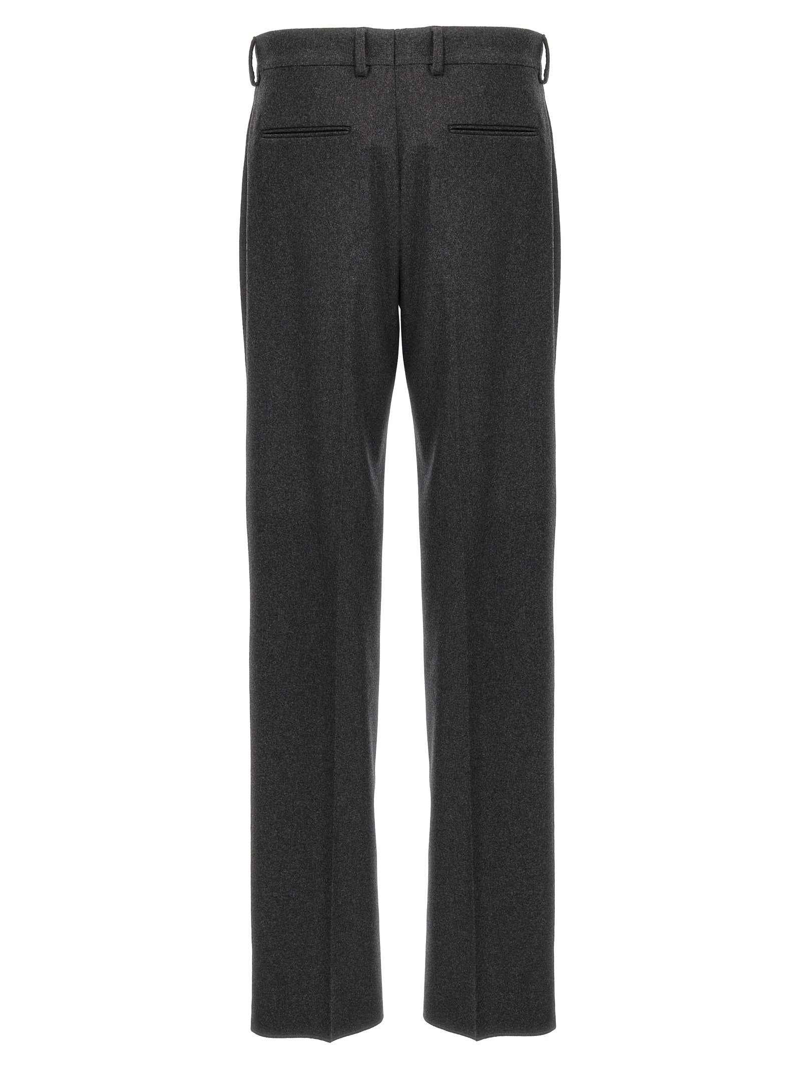 Fendi Gray Cashmere Casual Pants