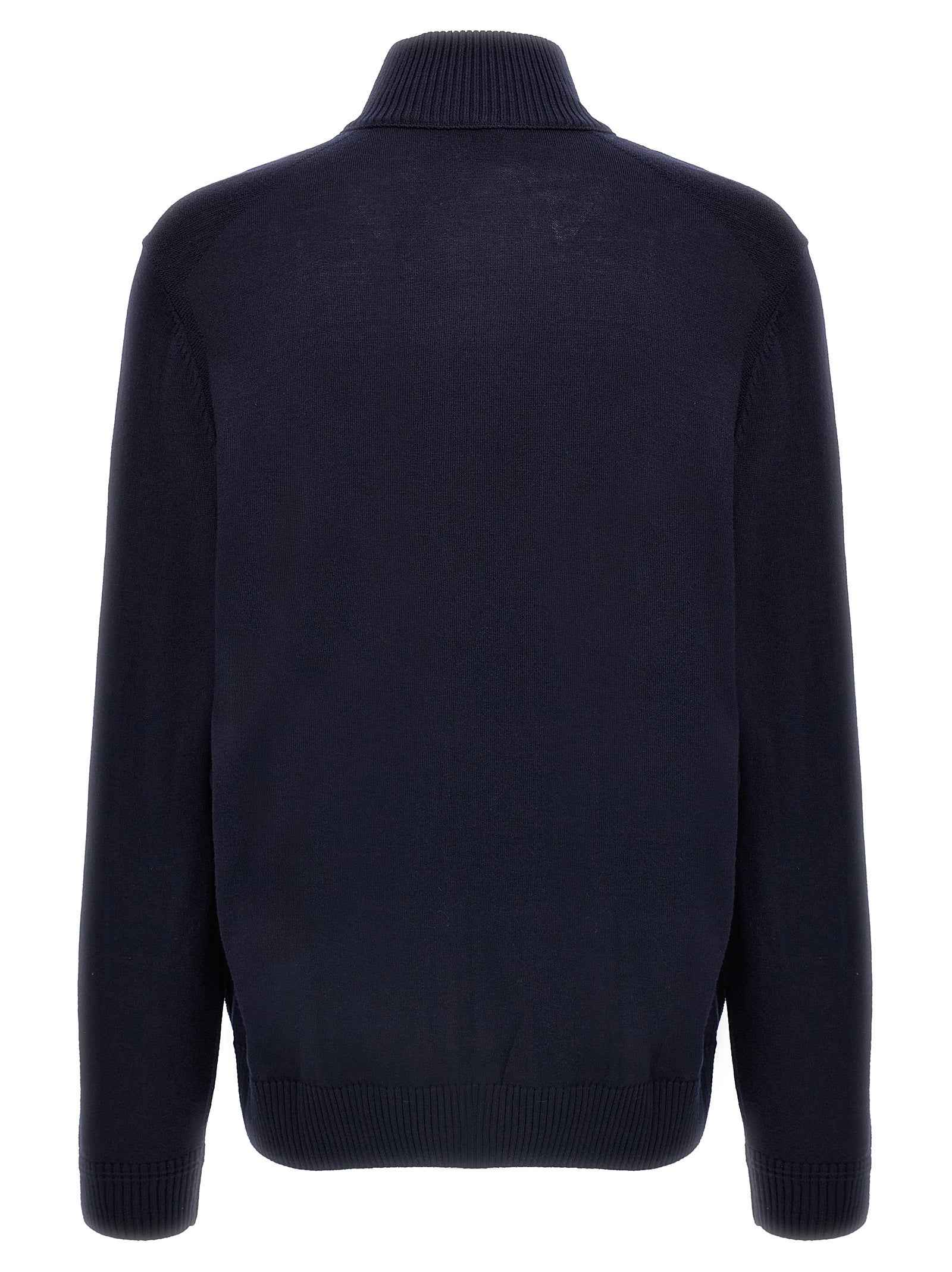 Hugo Boss Blue Wool Cardigan