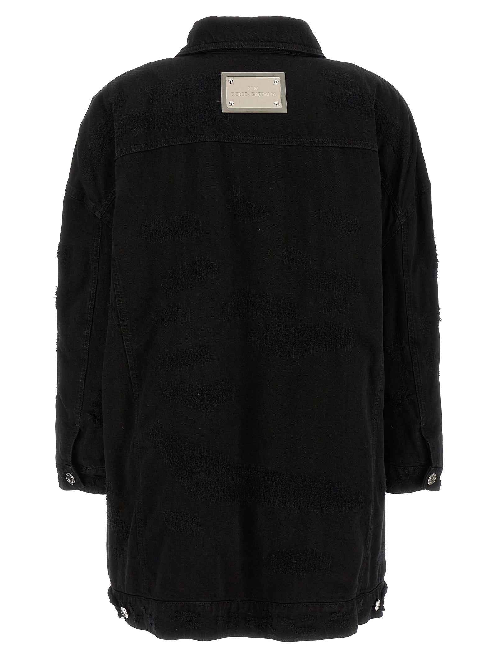 Dolce & Gabbana Black Cotton Denim Jacket
