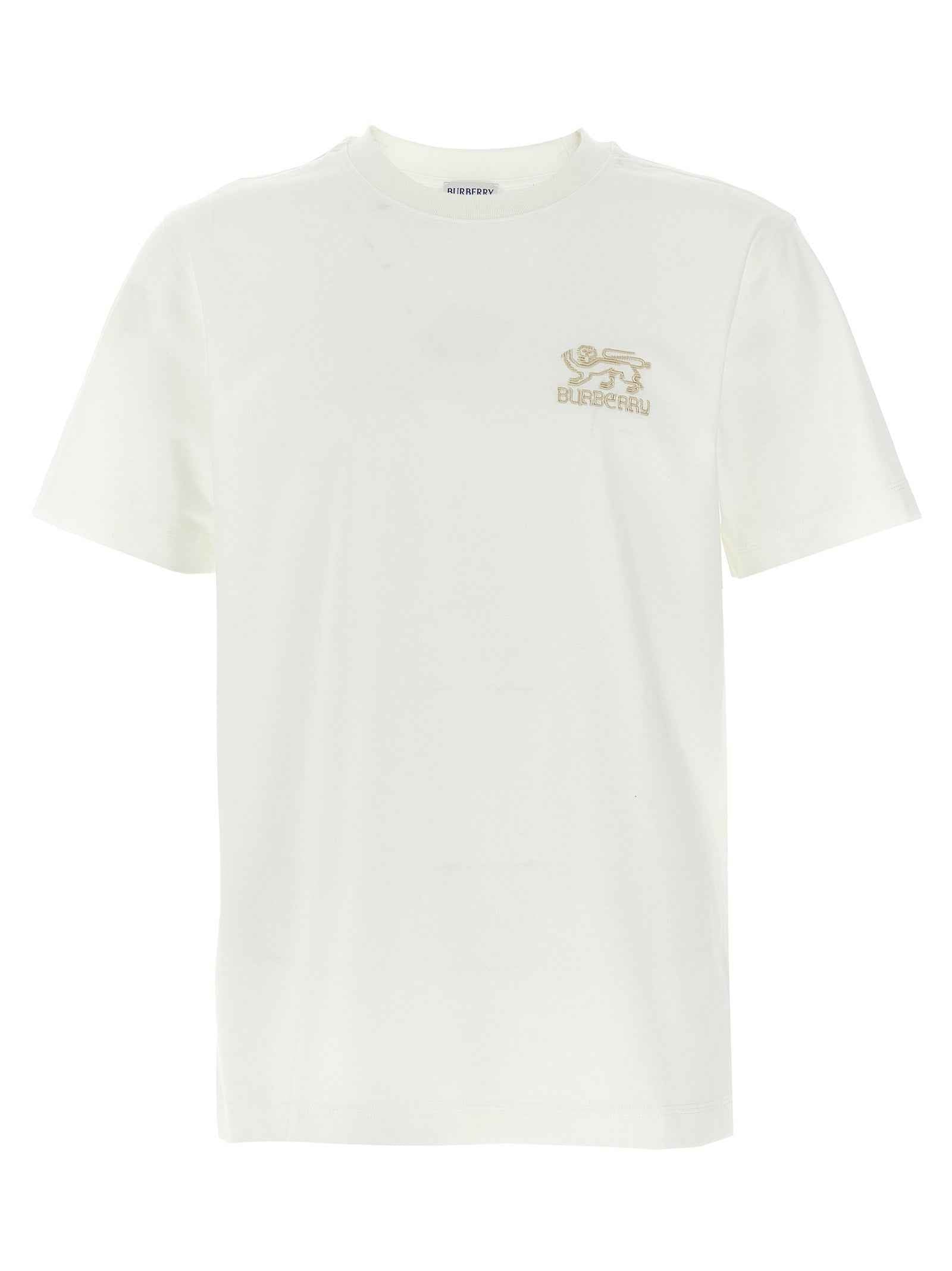 Burberry White Cotton T-Shirt