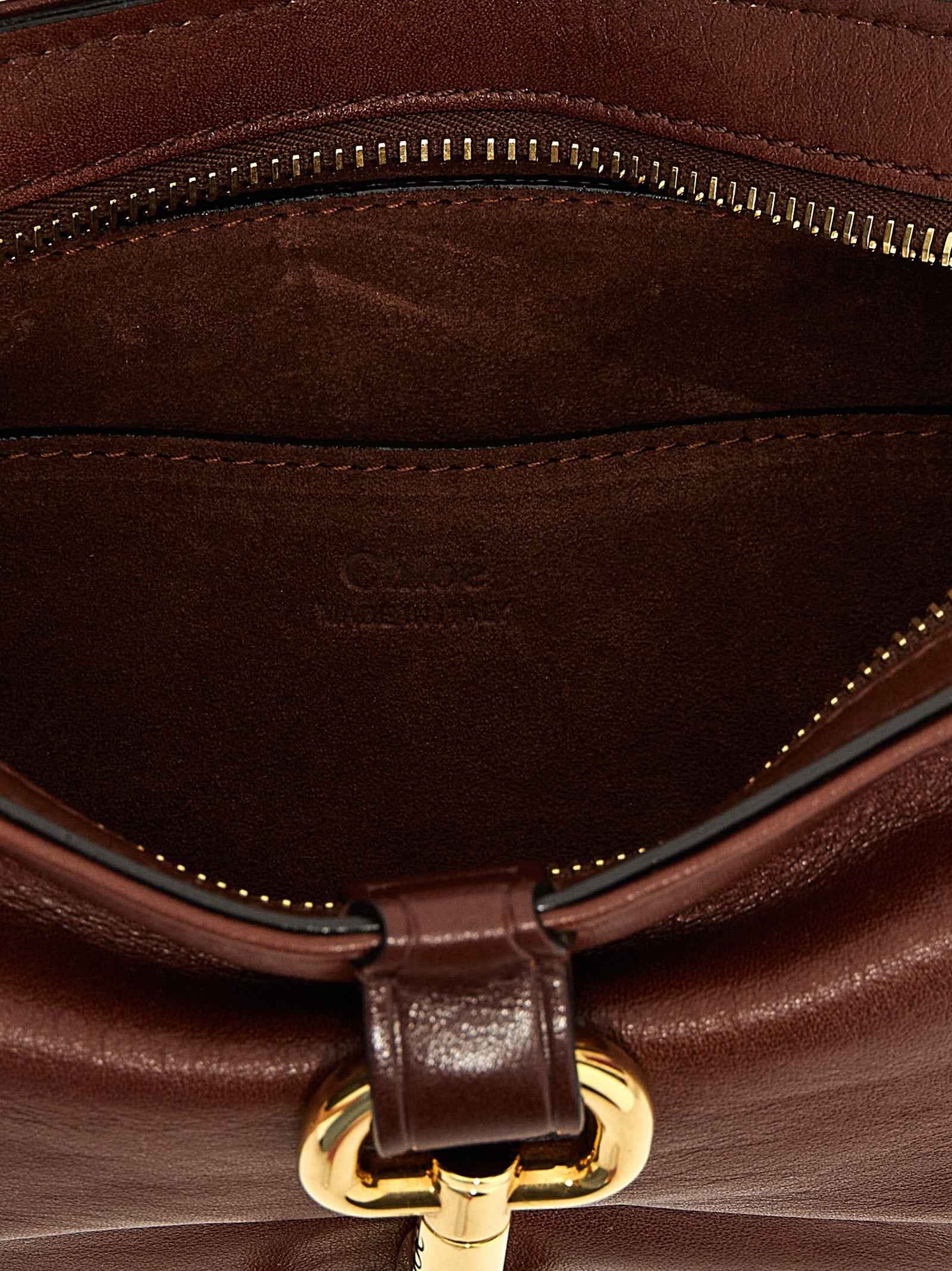 Chloé Brown Cotton Shoulder Bag