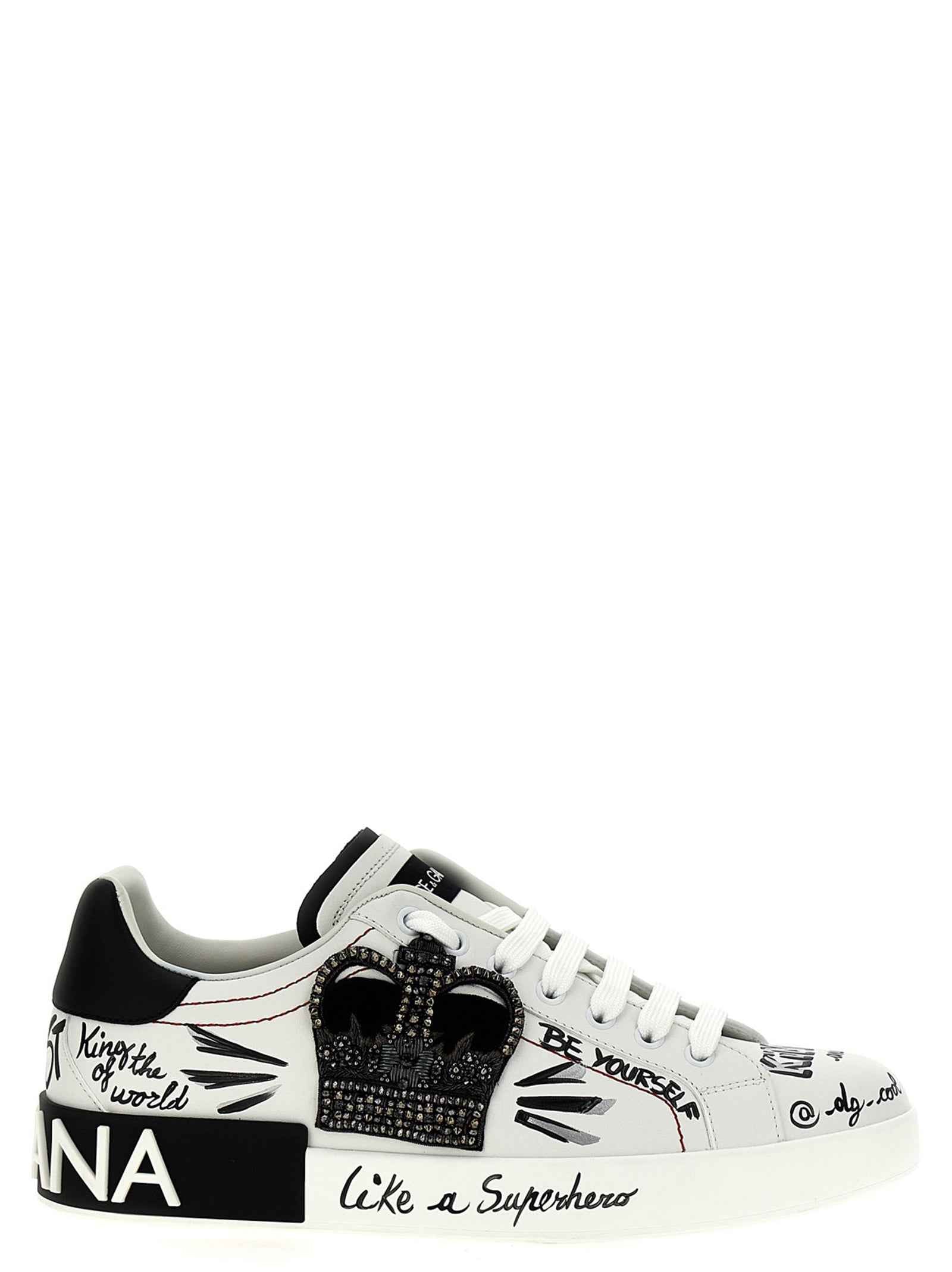 Dolce & Gabbana Bicolor Calfskin Sneakers