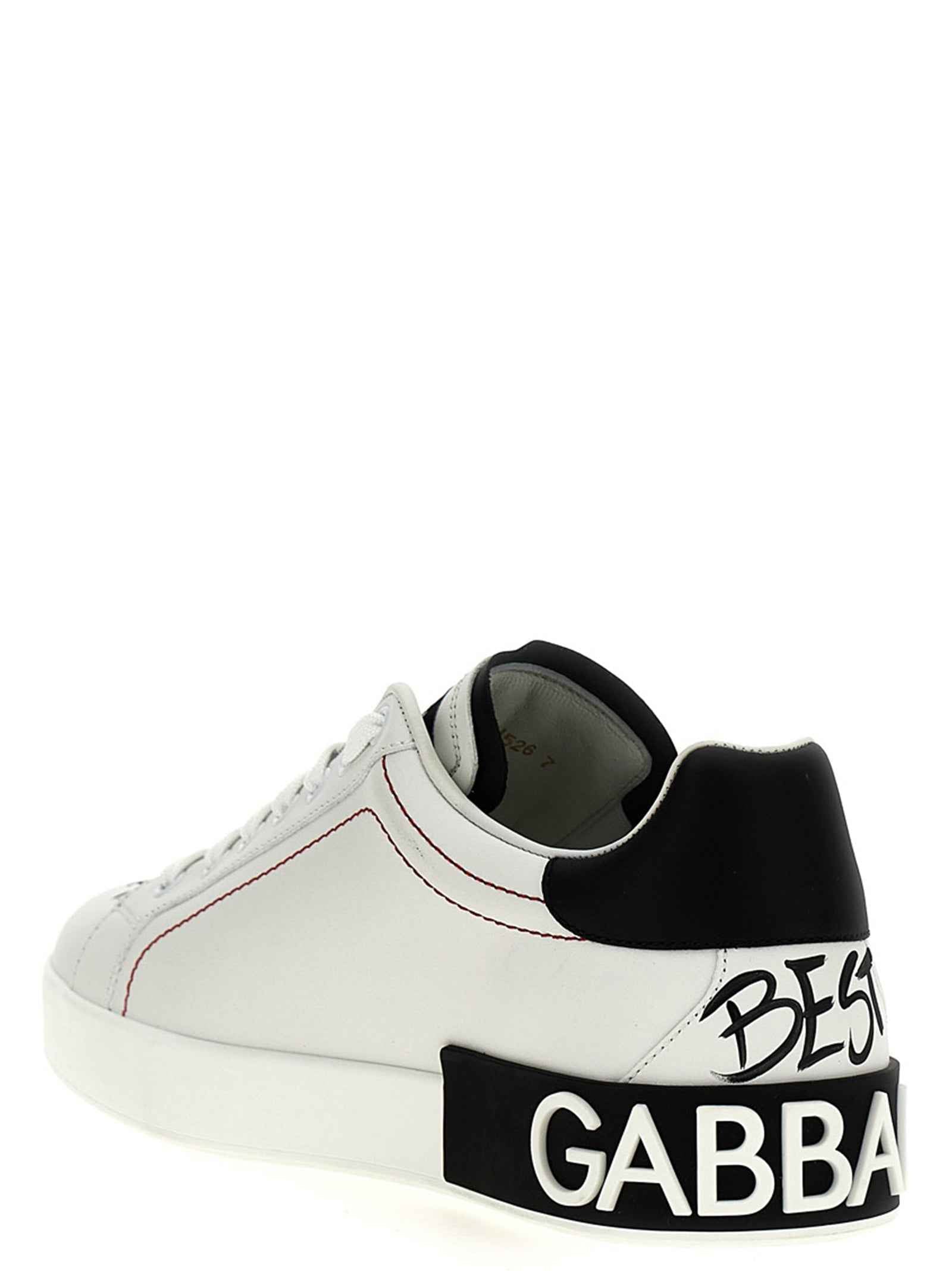 Dolce & Gabbana Bicolor Calfskin Sneakers