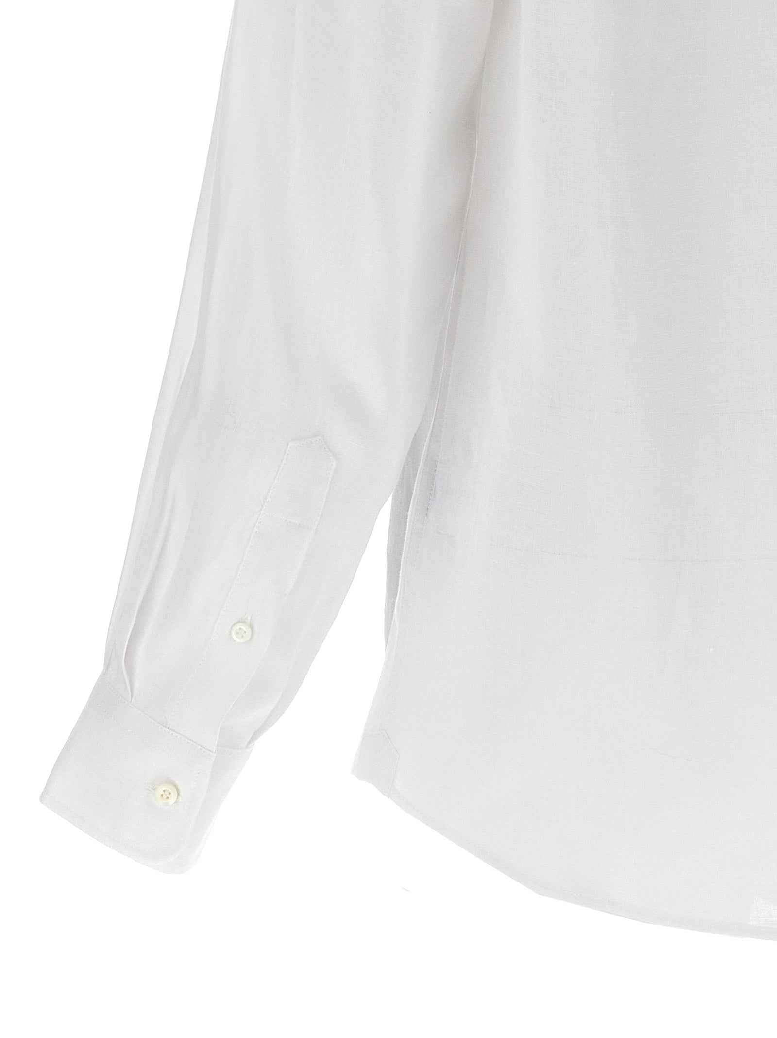 Brunello Cucinelli White Linen Blouse