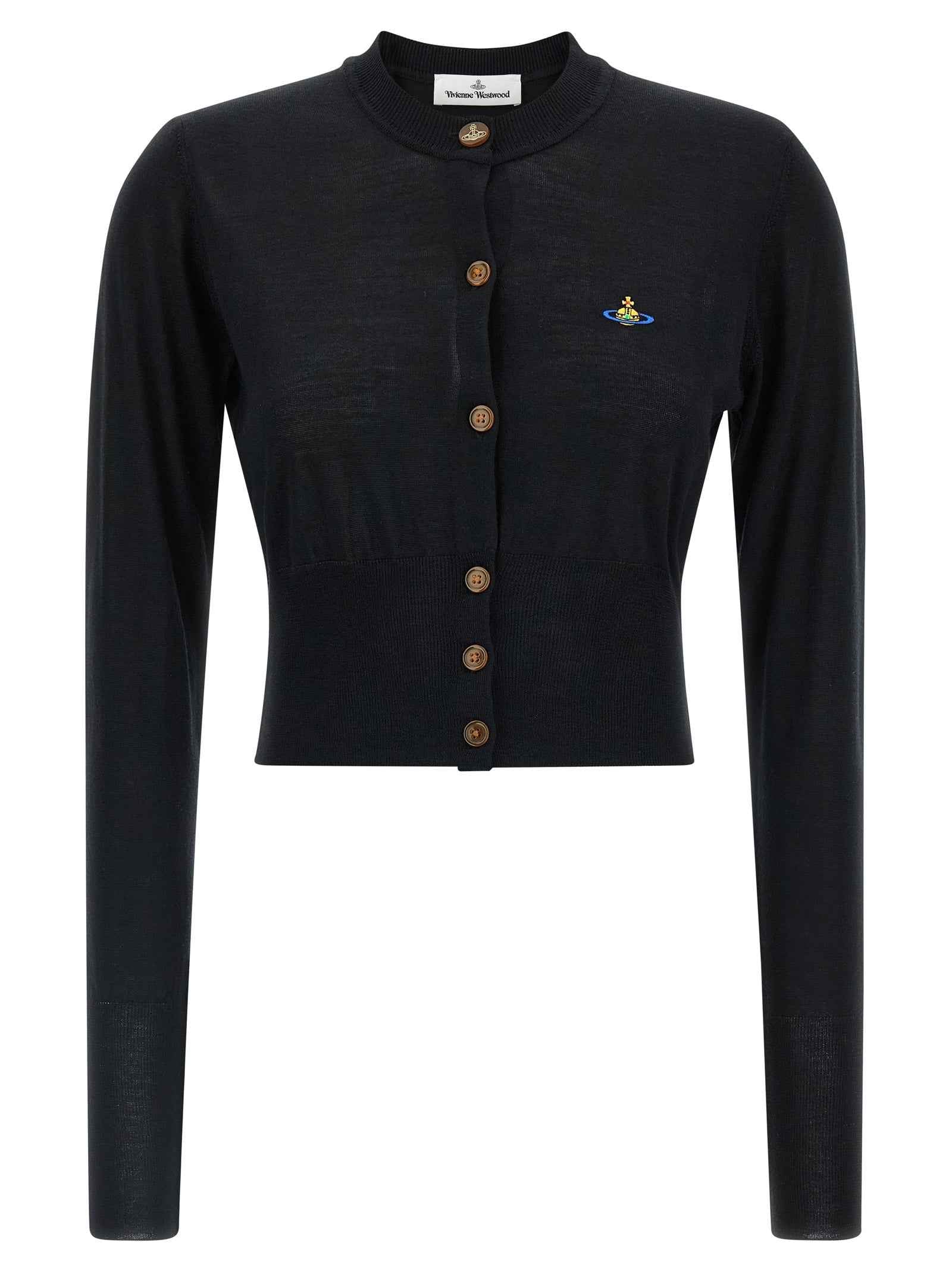 Vivienne Westwood Black Wool Cardigan