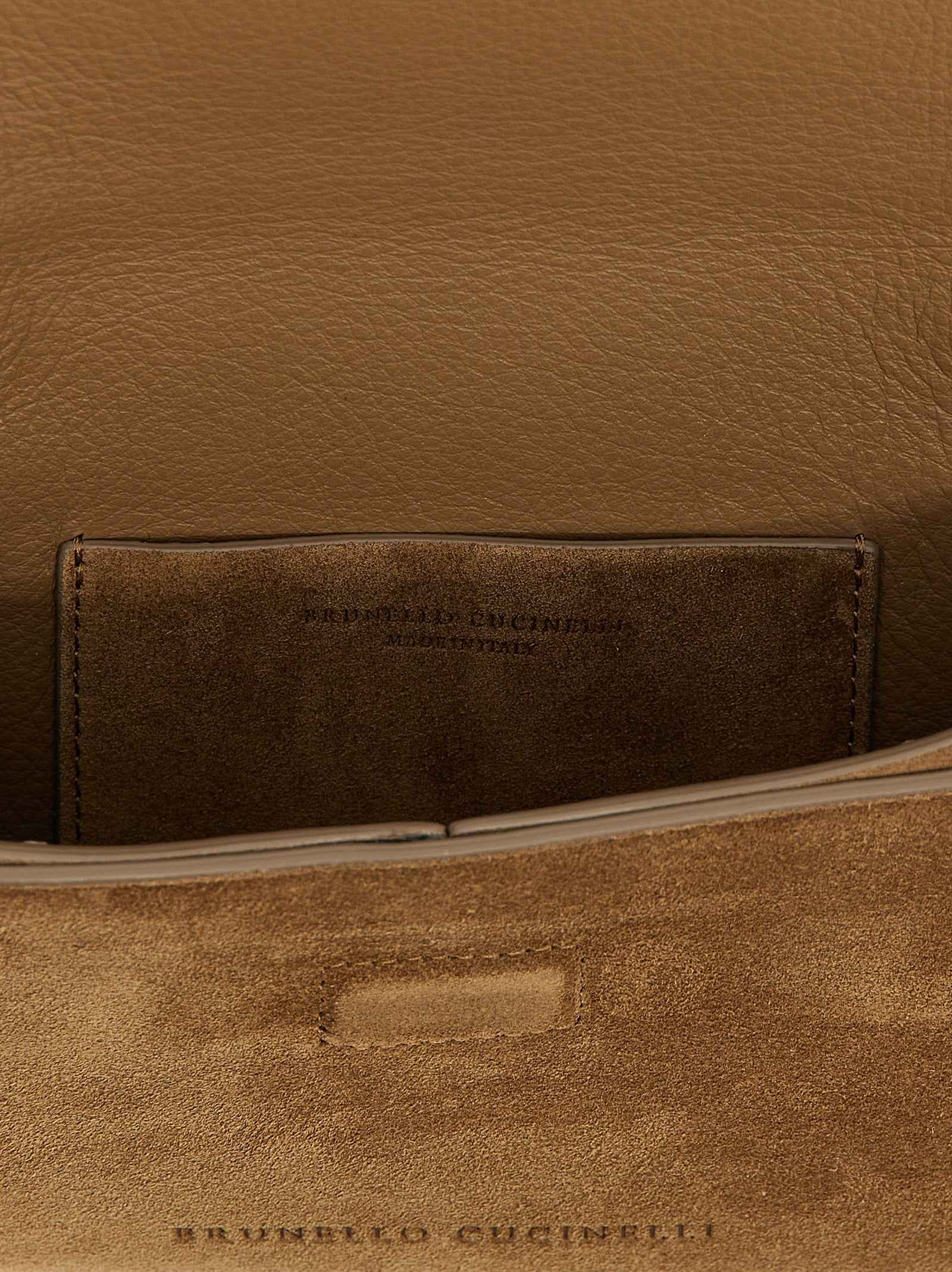 Brunello Cucinelli Brown Calfskin Clutch Bag
