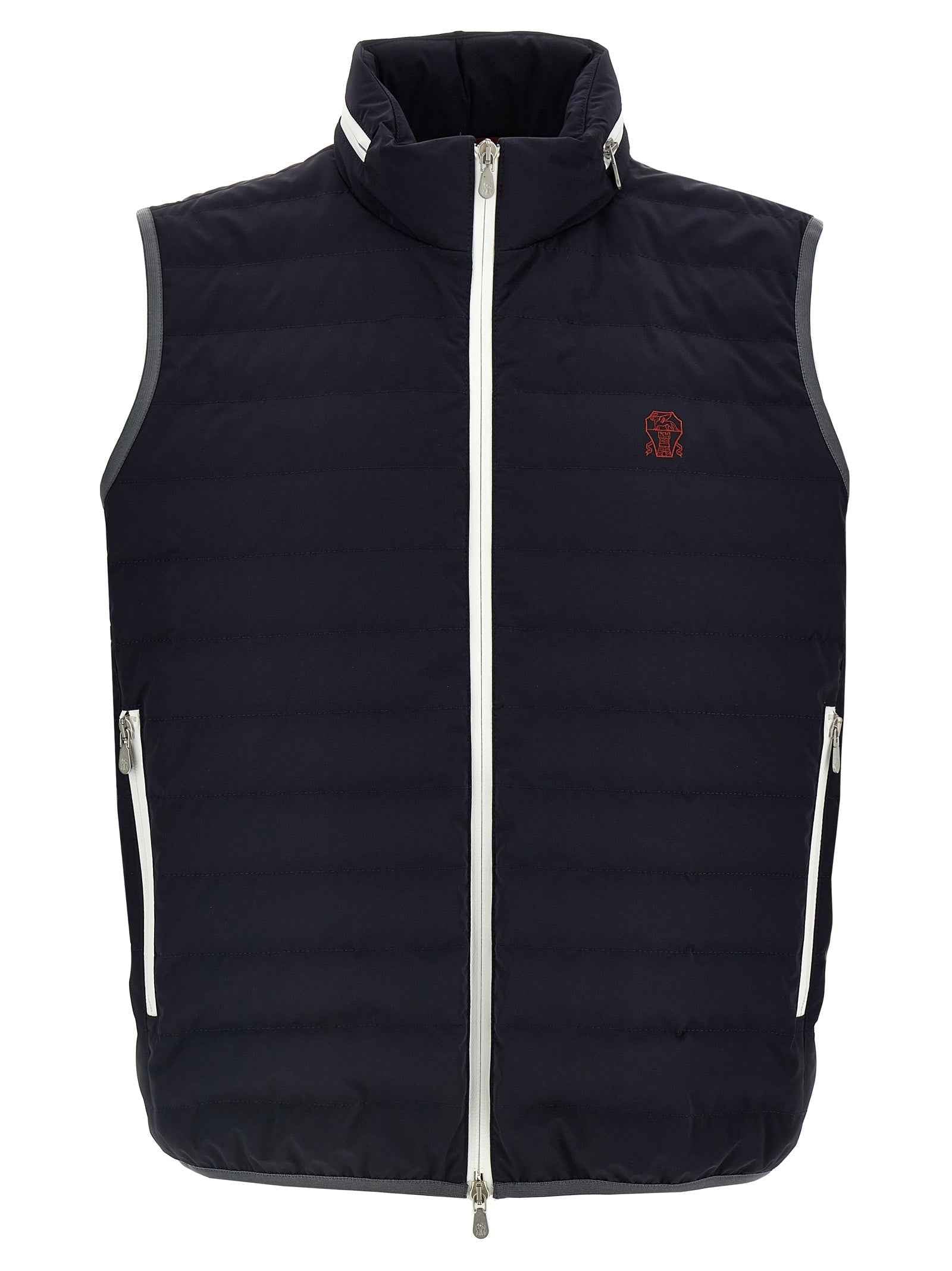 Brunello Cucinelli Blue Polyamide Coat