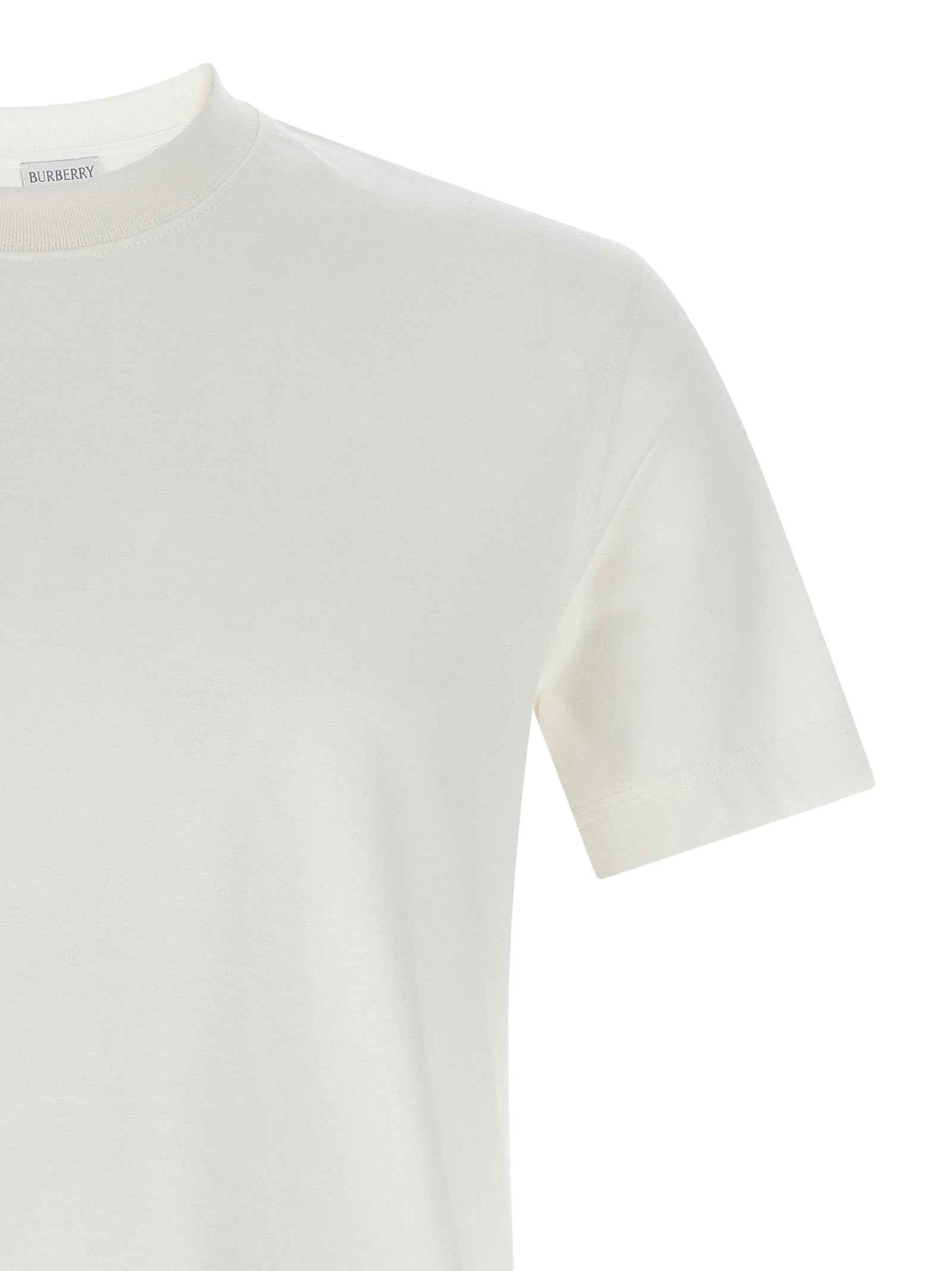 Burberry White Cotton T-Shirt