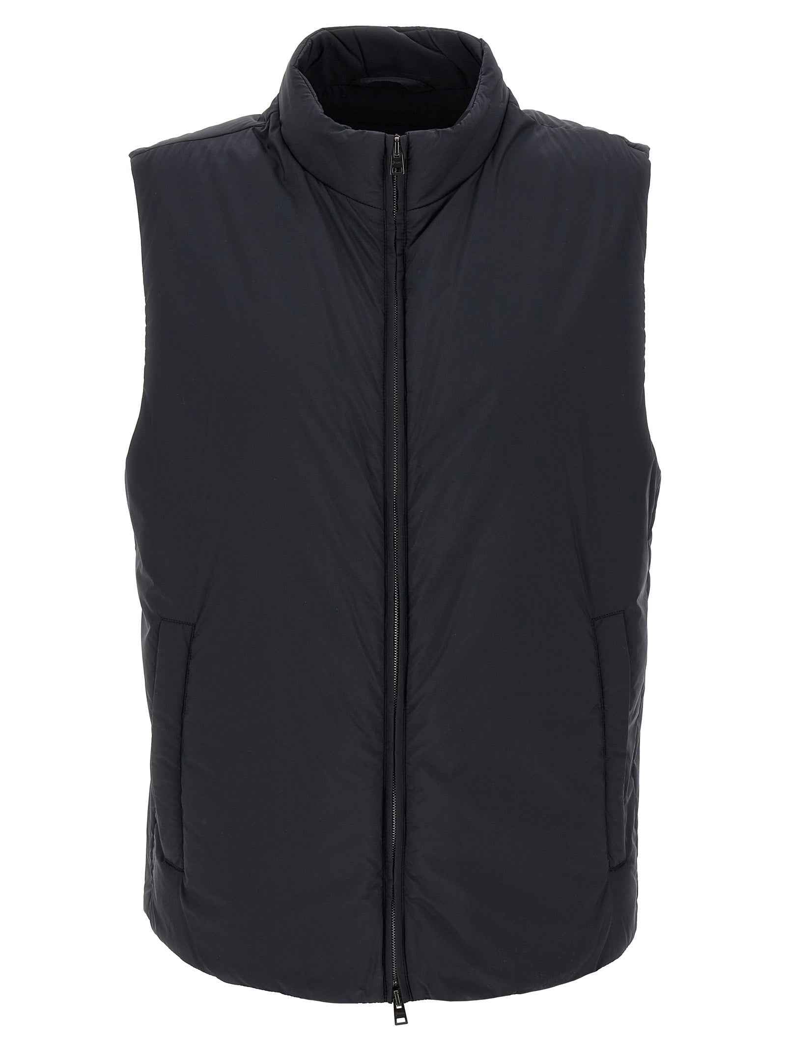 Herno Black Polyamide Sleeveless Jacket