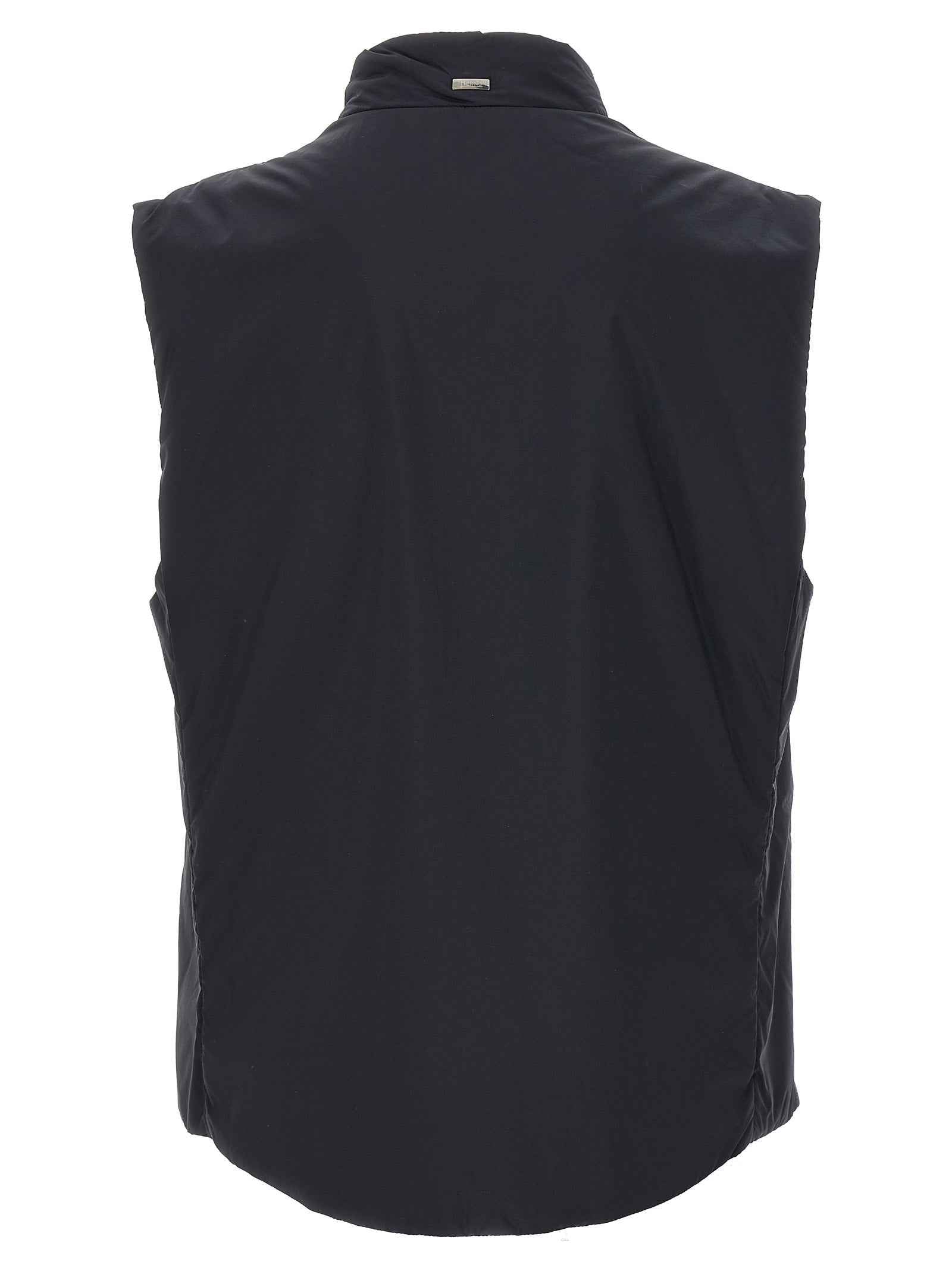 Herno Black Polyamide Sleeveless Jacket
