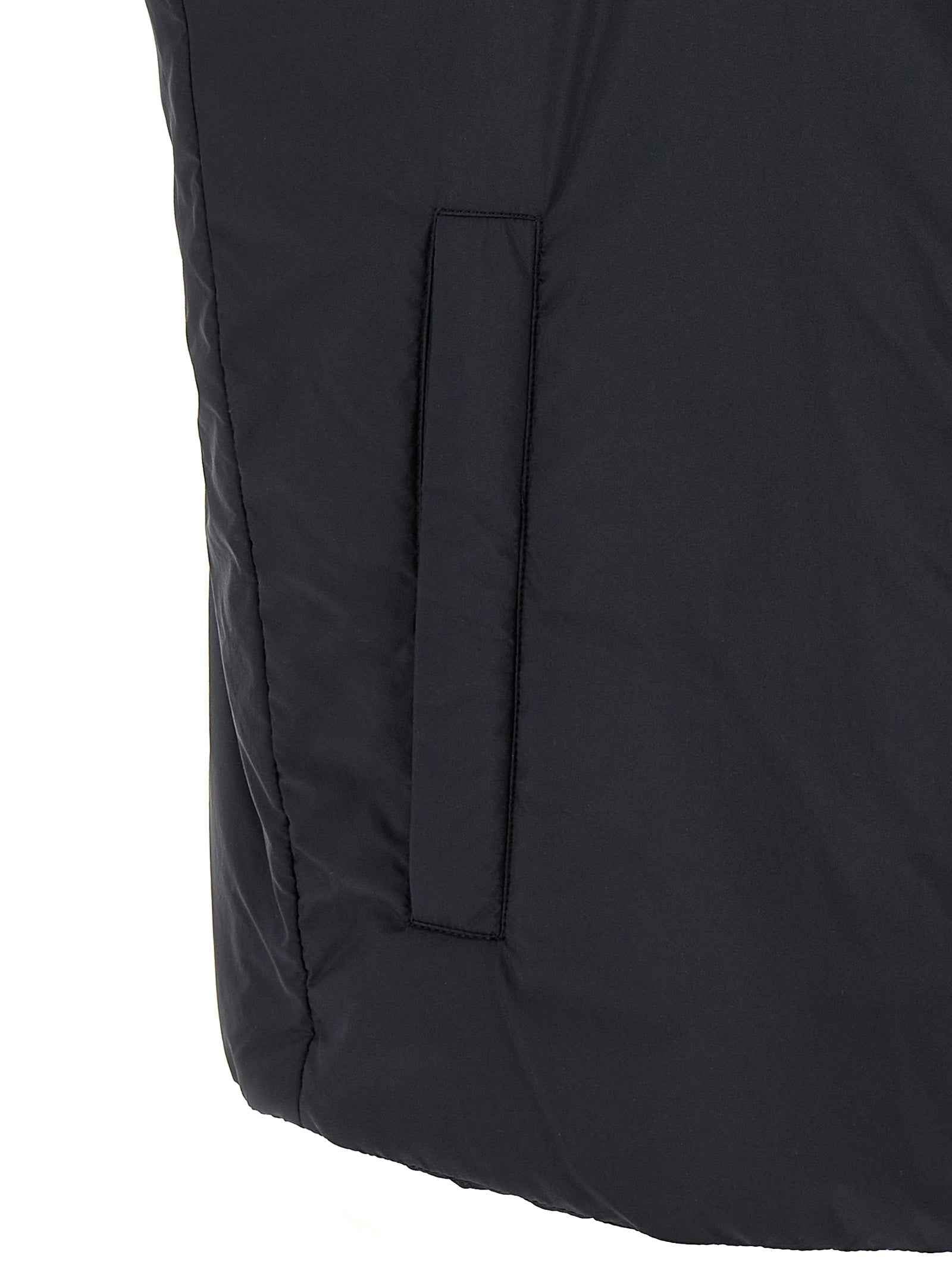 Herno Black Polyamide Sleeveless Jacket