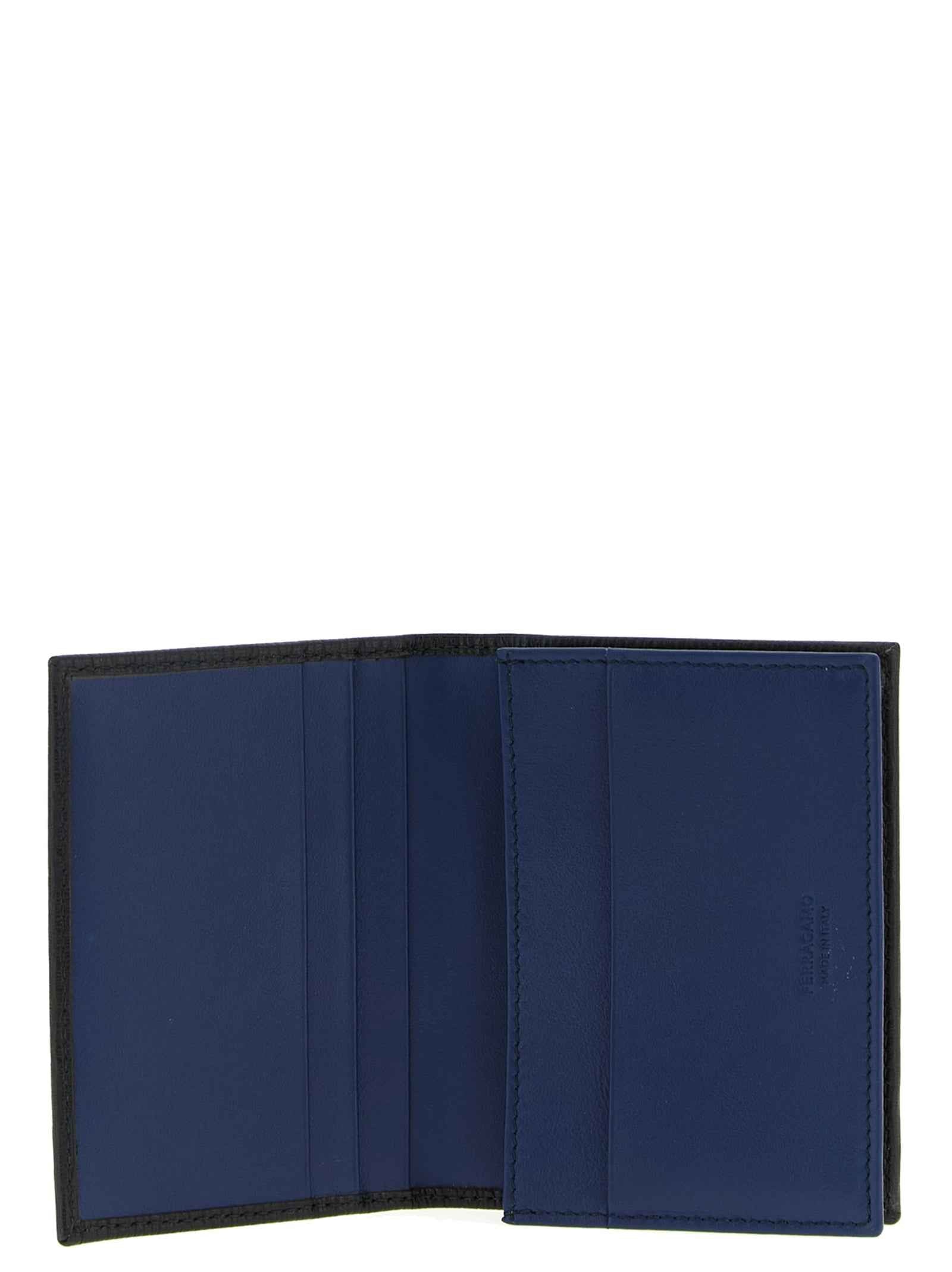 Ferragamo Black Calfskin Cardholder