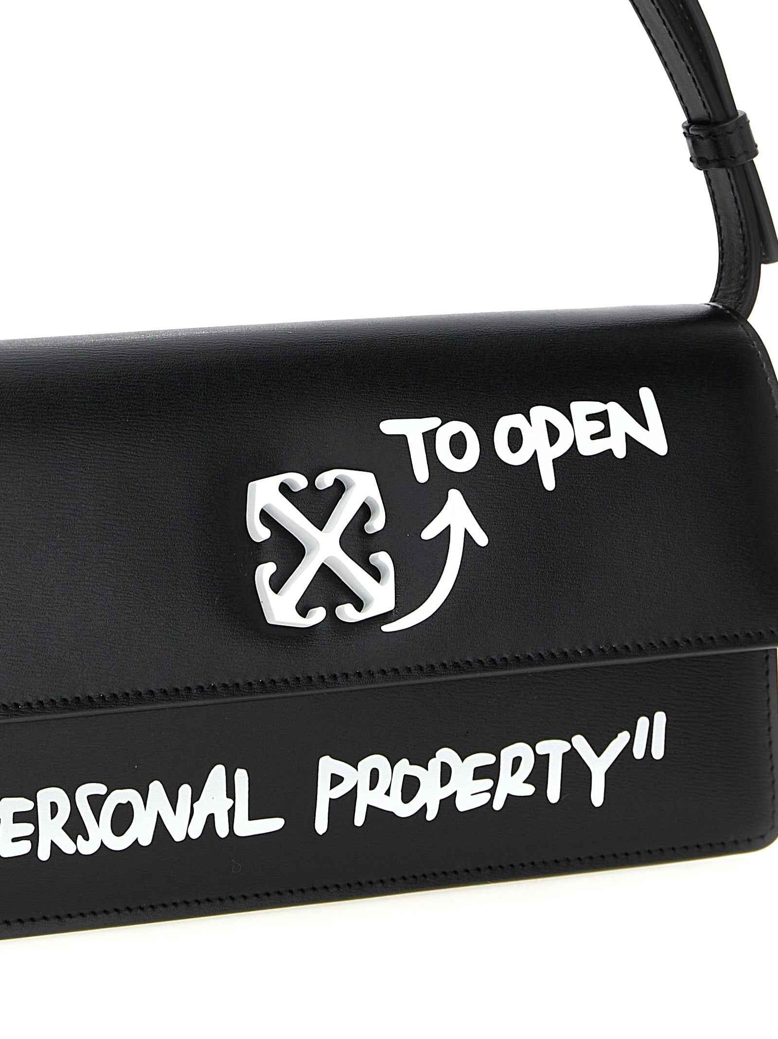 Off-White Bicolor Calfskin Shoulder Bag