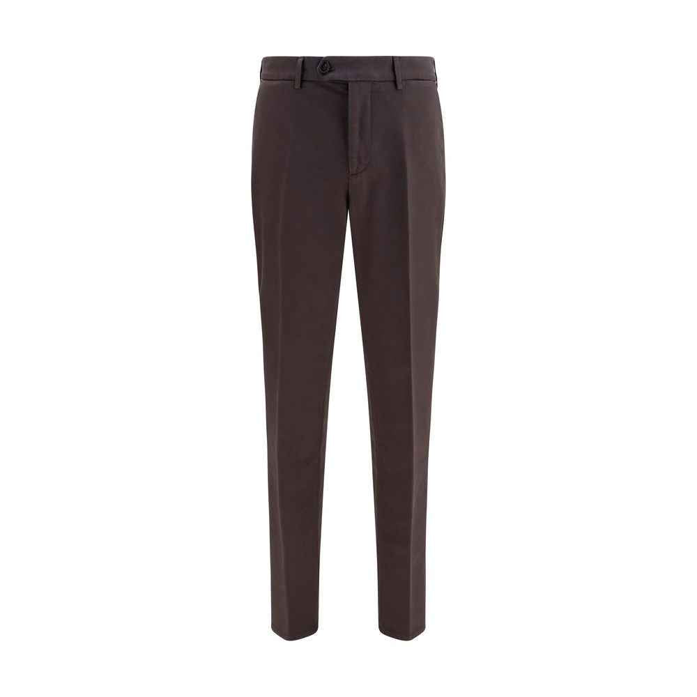 Brunello Cucinelli Brown Cotton Casual Pants