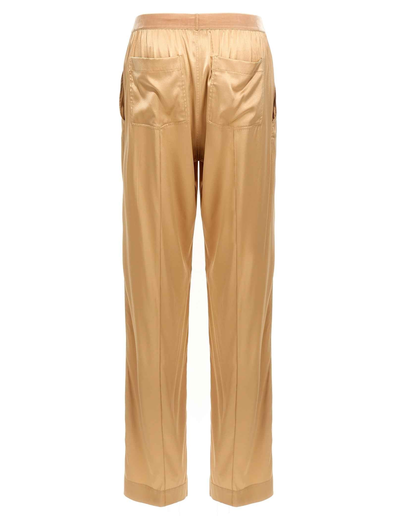 Tom Ford Beige Silk Casual Pants