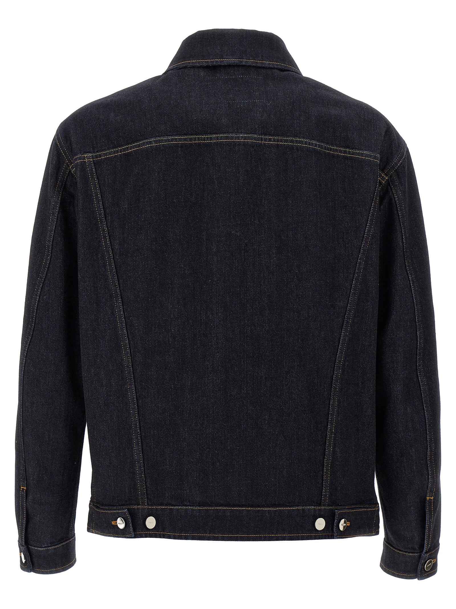 Fendi Blue Cotton Denim Jacket