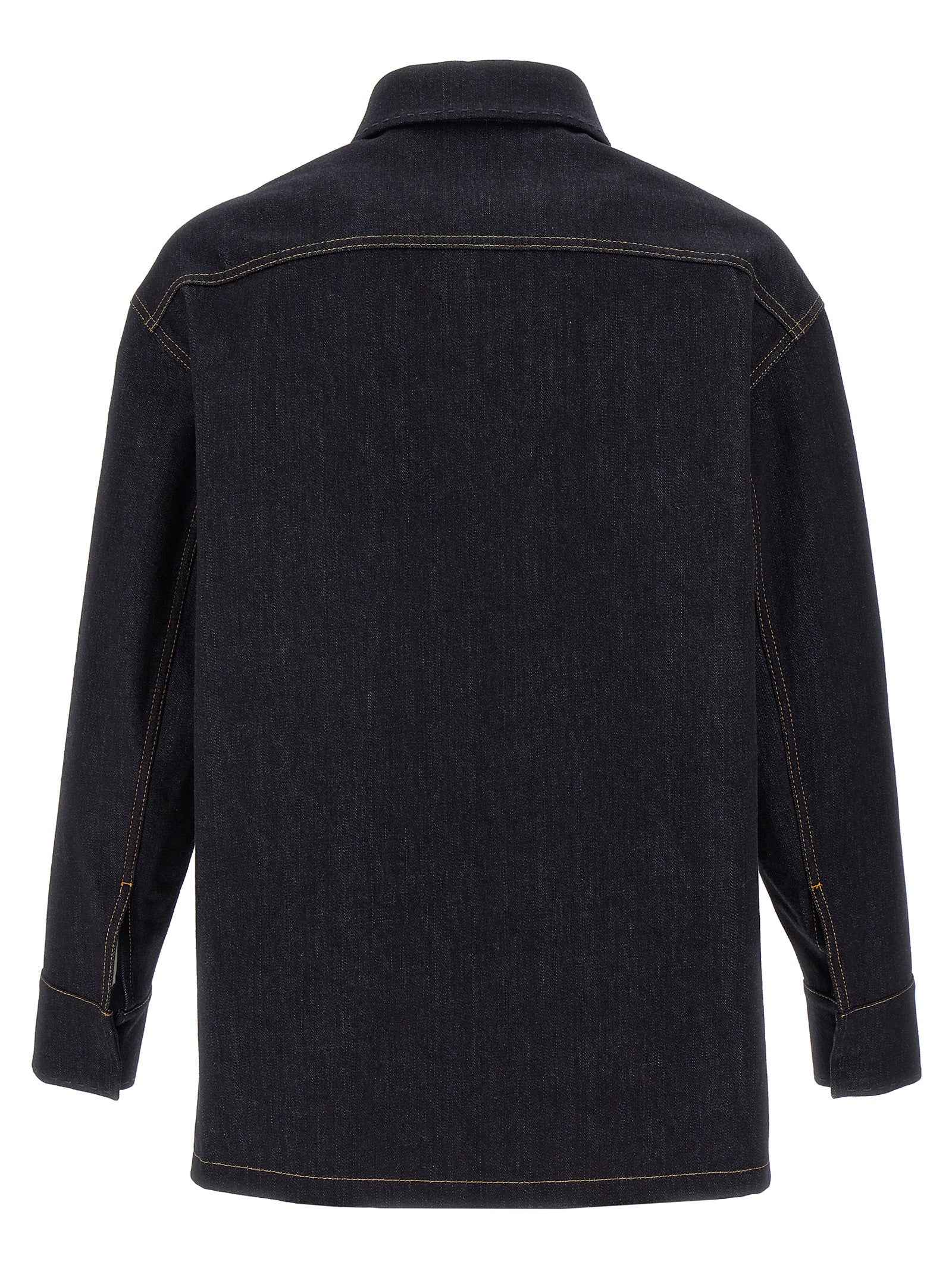 Fendi Blue Cotton Denim Jacket