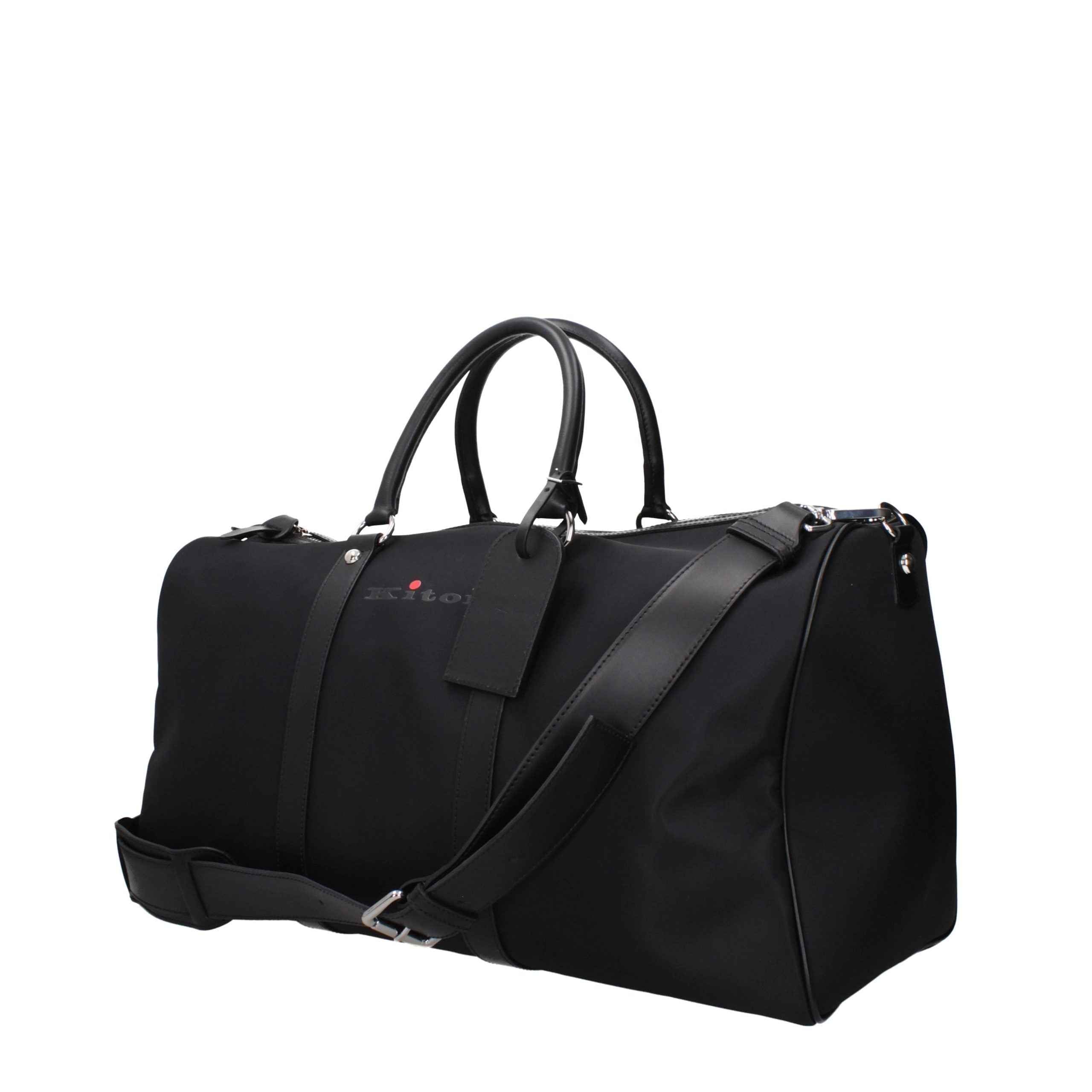 Kiton Black Nylon Luggage And Travel