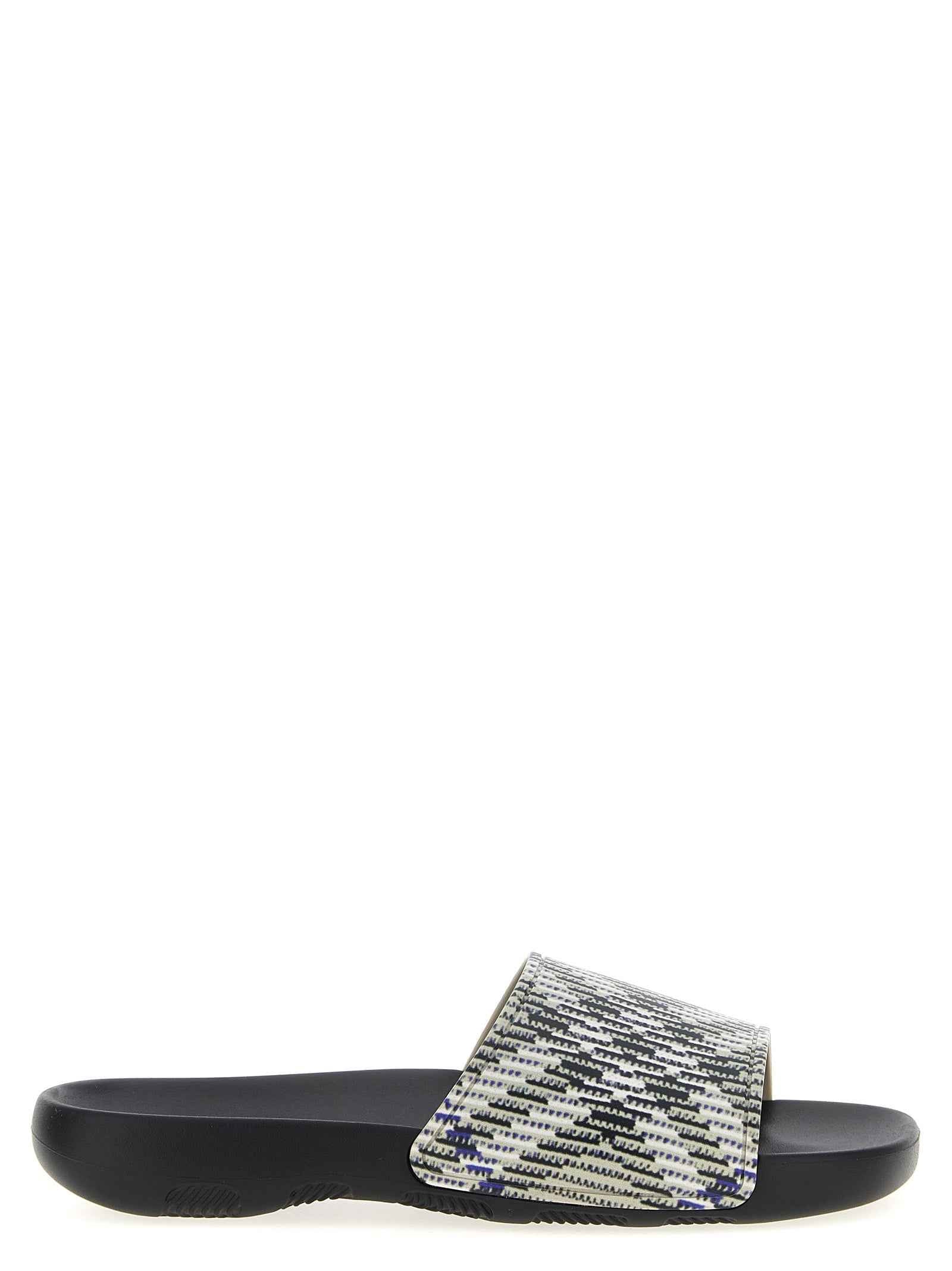 Burberry Multicolor Polyurethane Slides