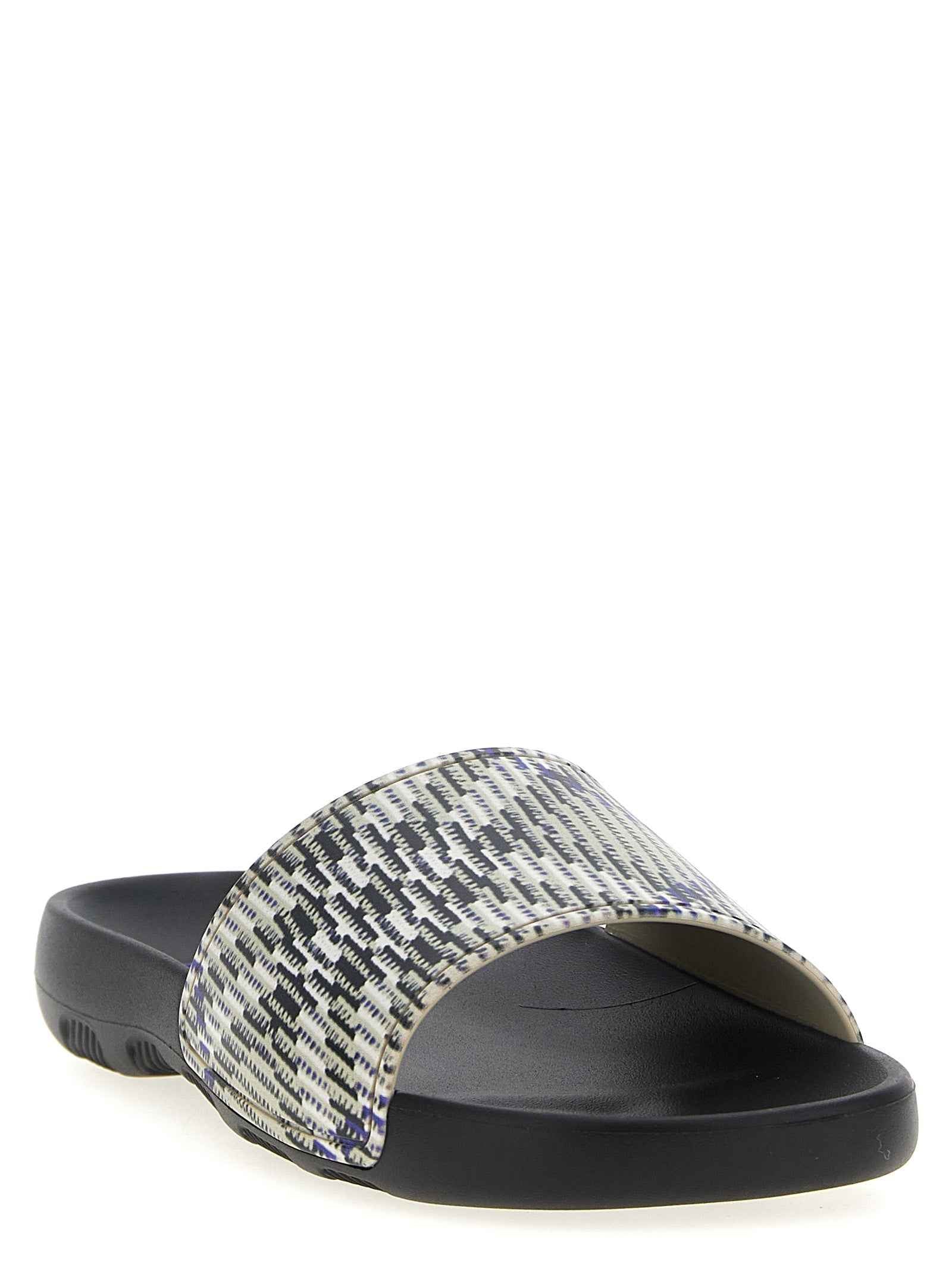 Burberry Multicolor Polyurethane Slides