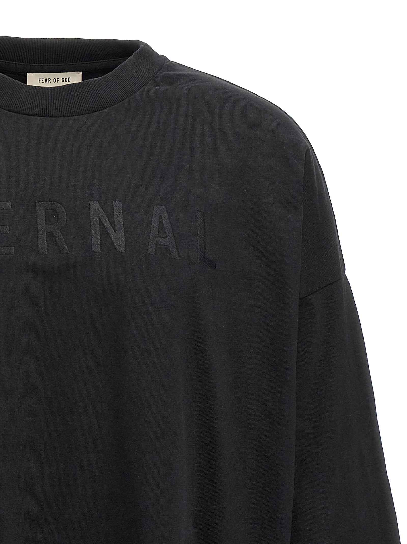 Fear Of God Black Cotton T-Shirt