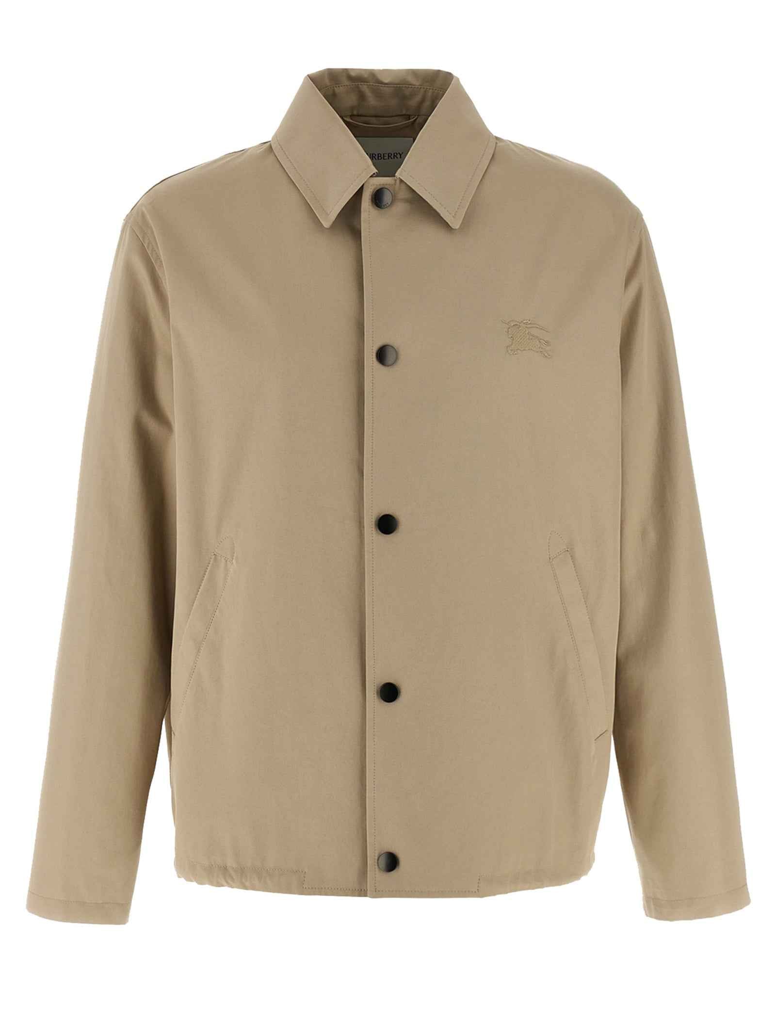 Burberry Beige Cotton Full-Length Jacket