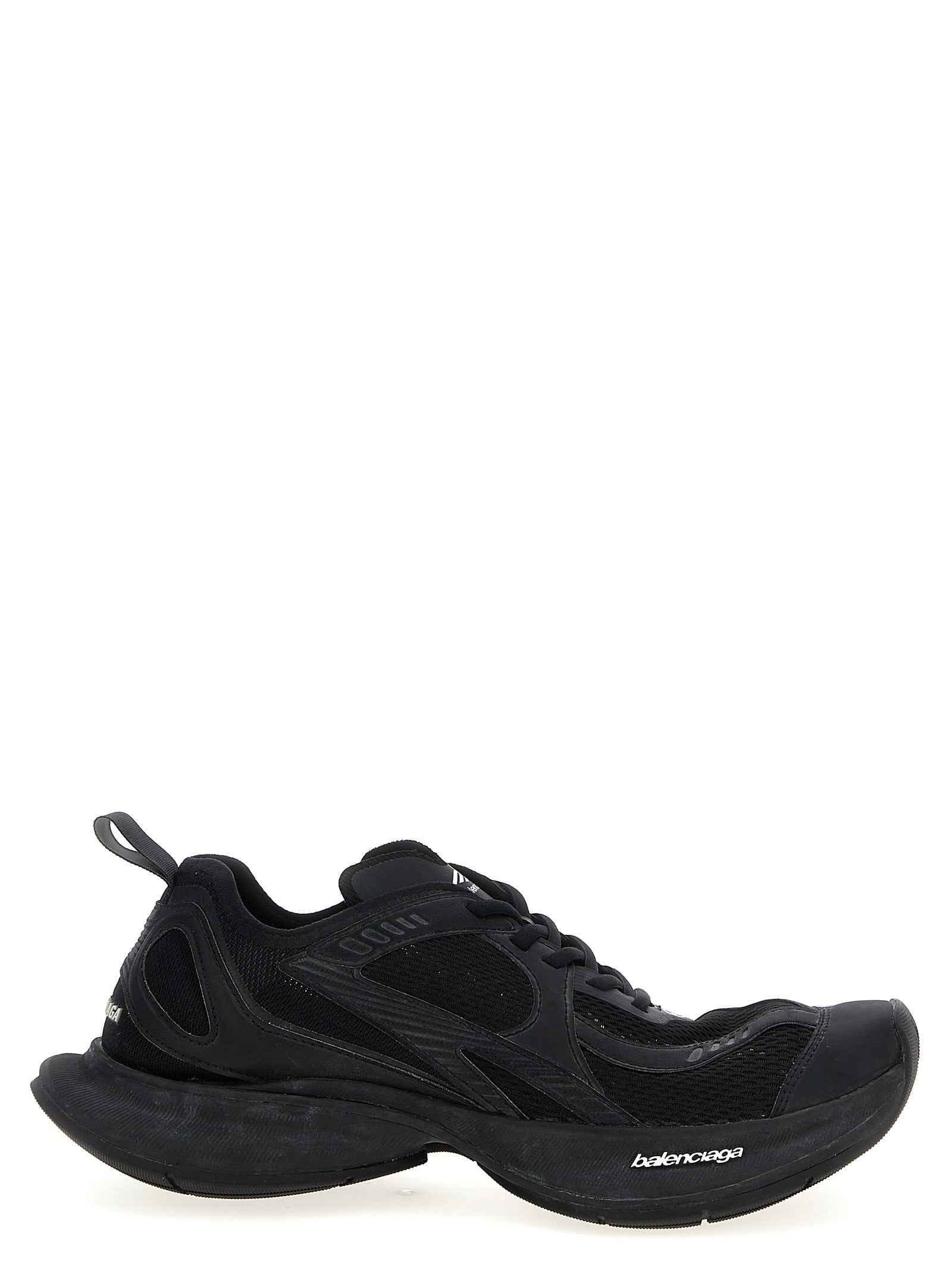 Balenciaga Black Polyester Athletic Sneakers