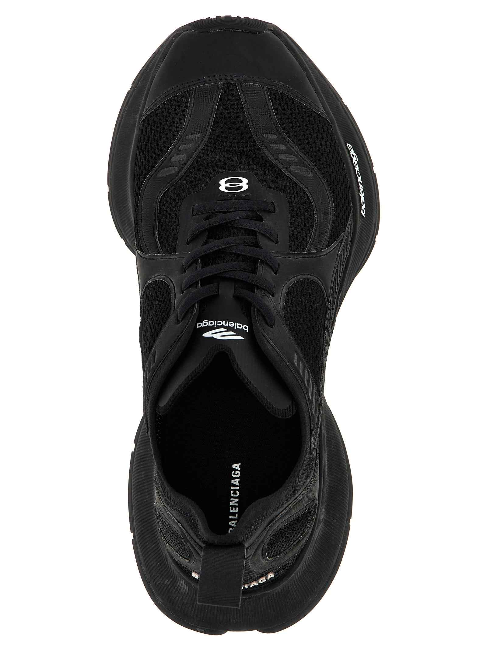 Balenciaga Black Polyester Athletic Sneakers