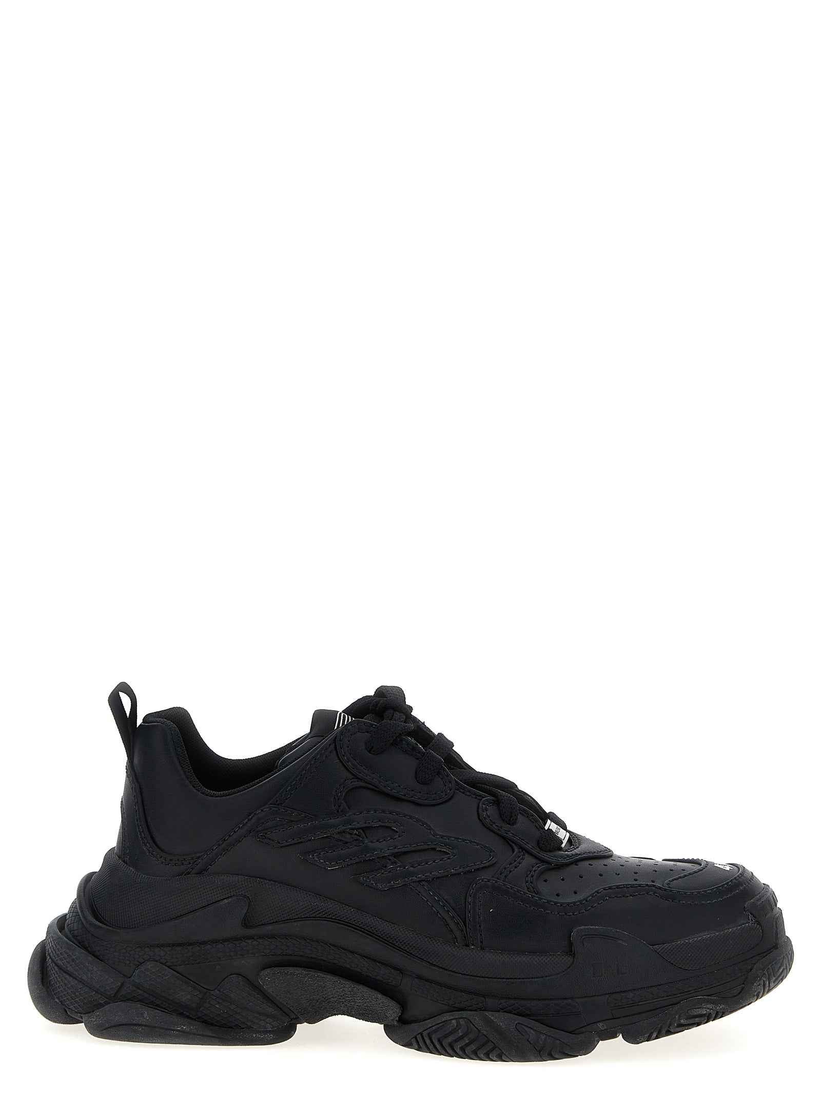 Balenciaga Black Polyethylene Athletic Sneakers