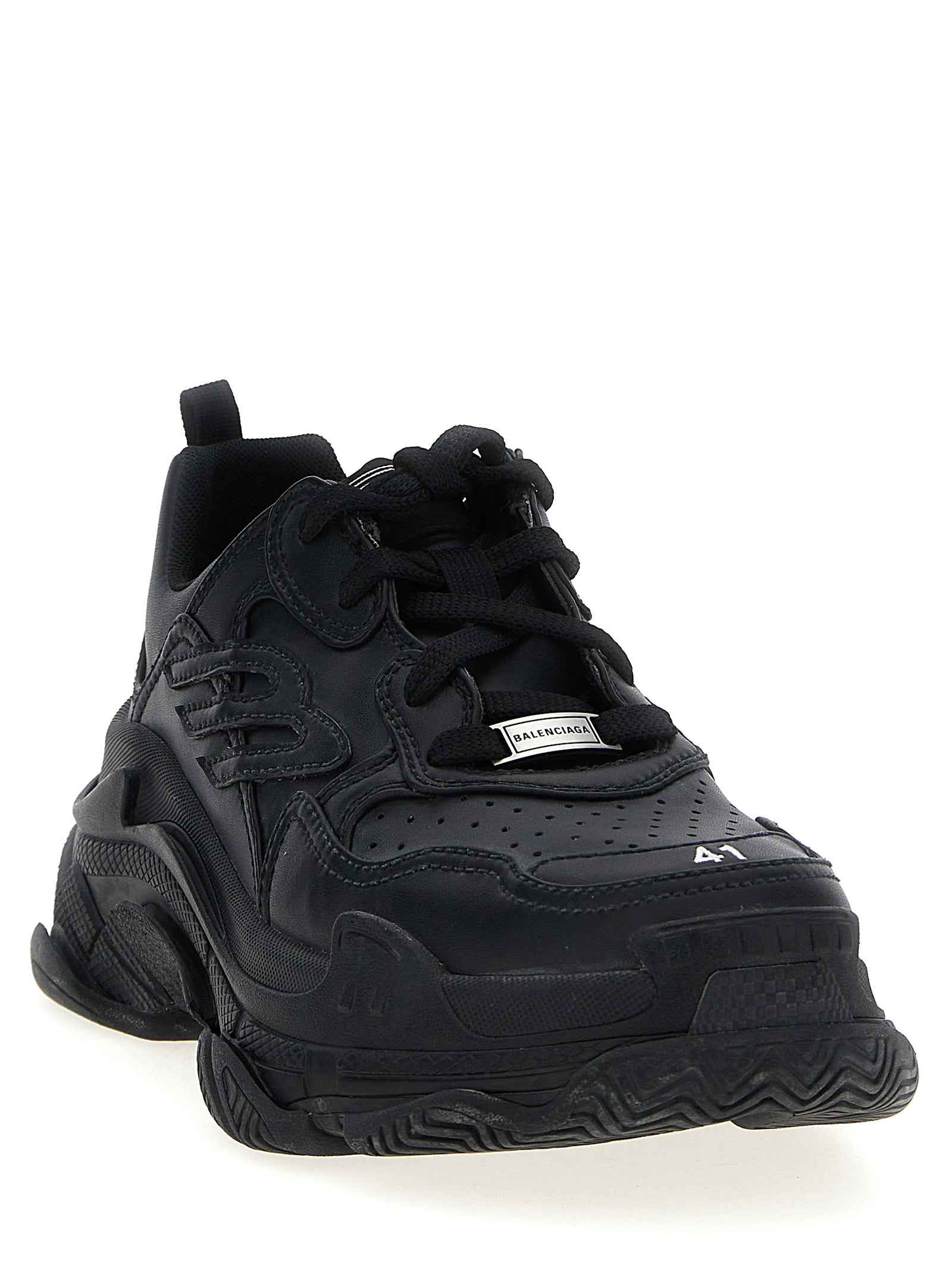 Balenciaga Black Polyethylene Athletic Sneakers