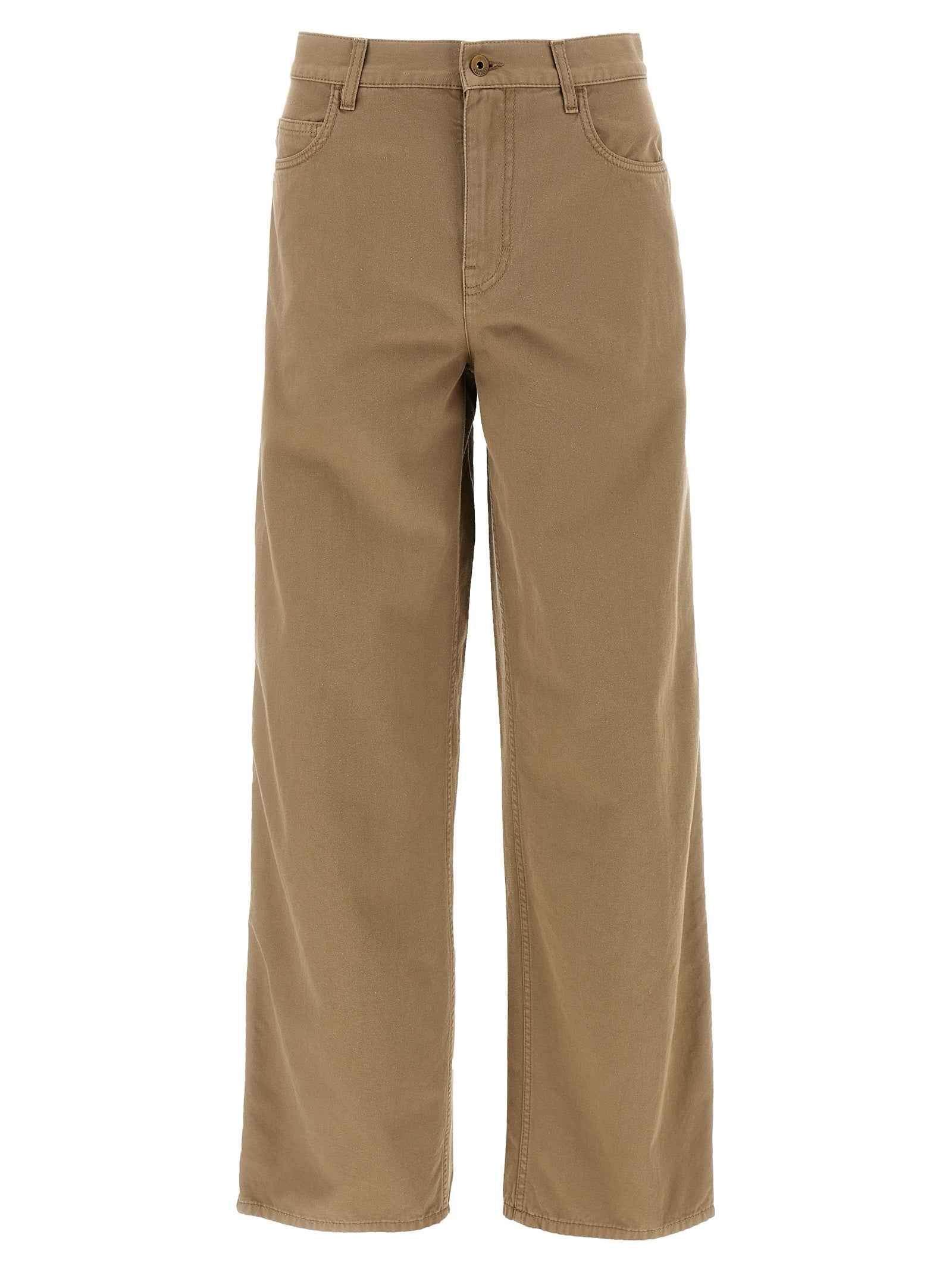Burberry Beige Cotton Casual Pants