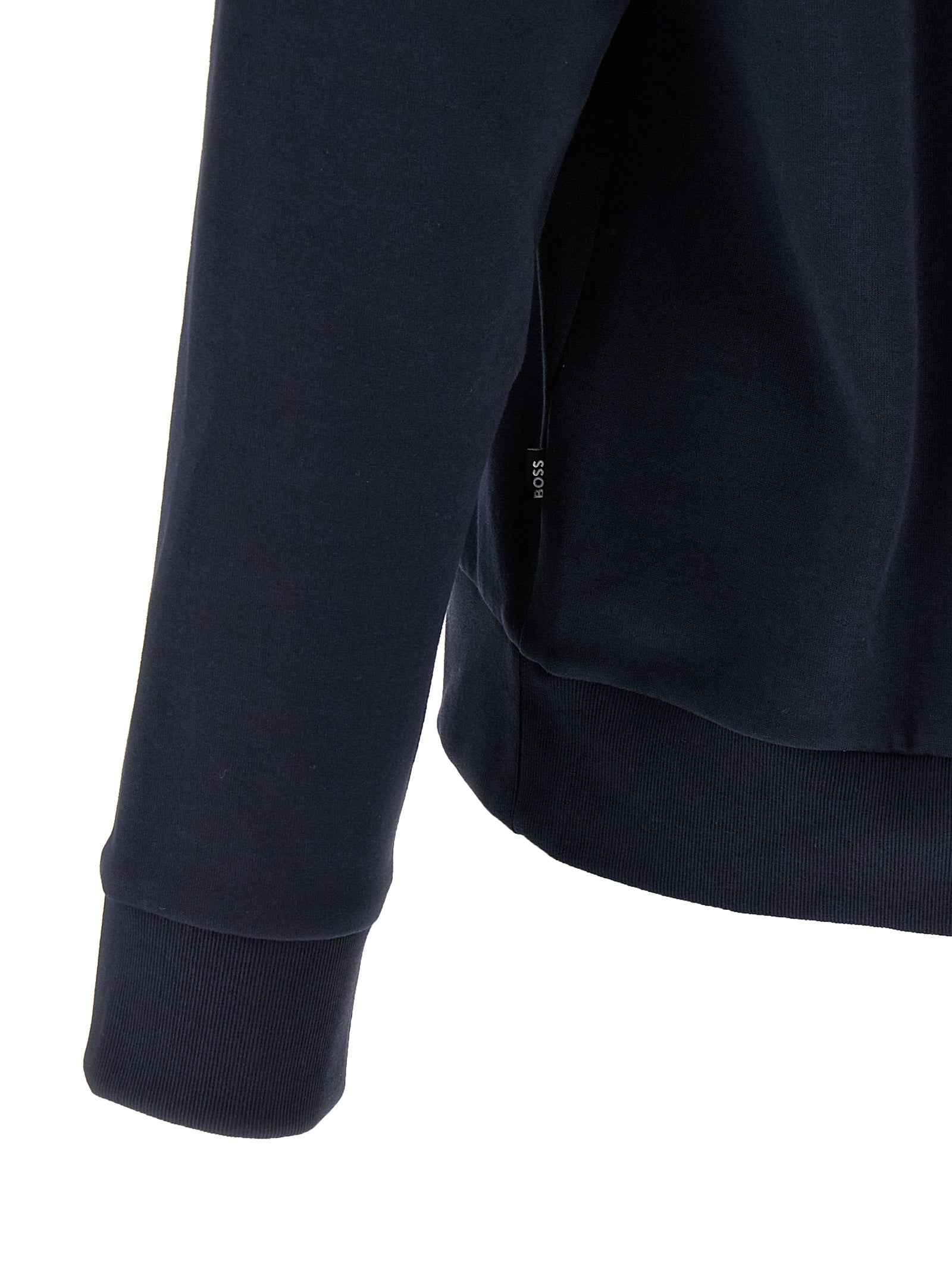 Hugo Boss Blue Cotton Sweatshirt