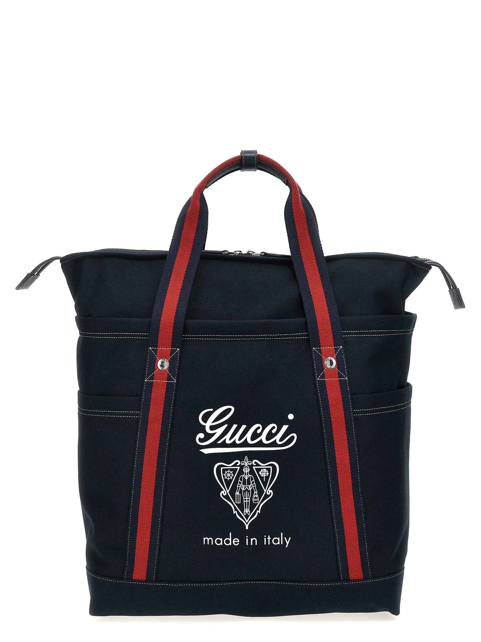 Gucci Blue Cotton Tote Bag