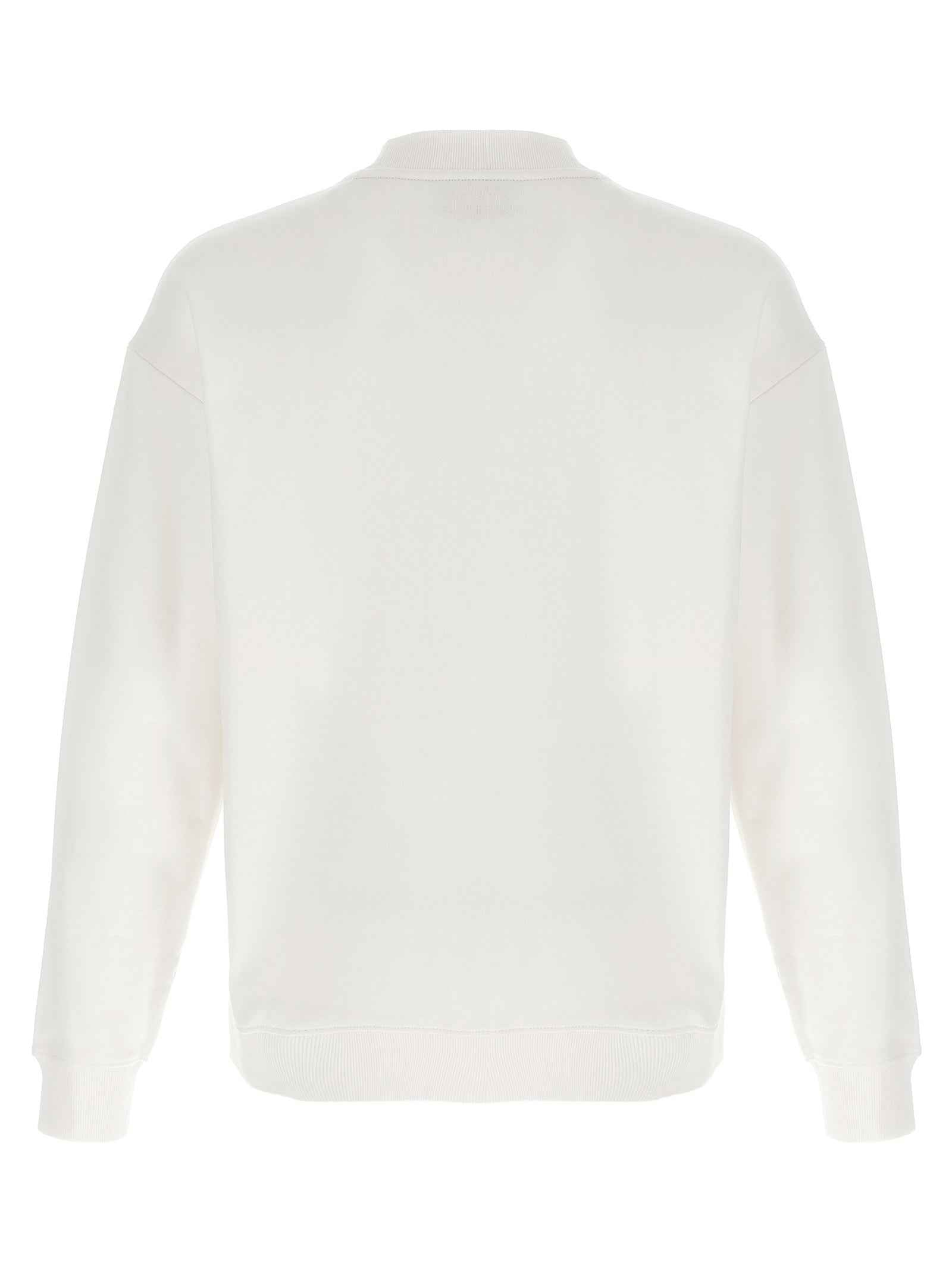 Hugo Boss White Cotton Sweatshirt