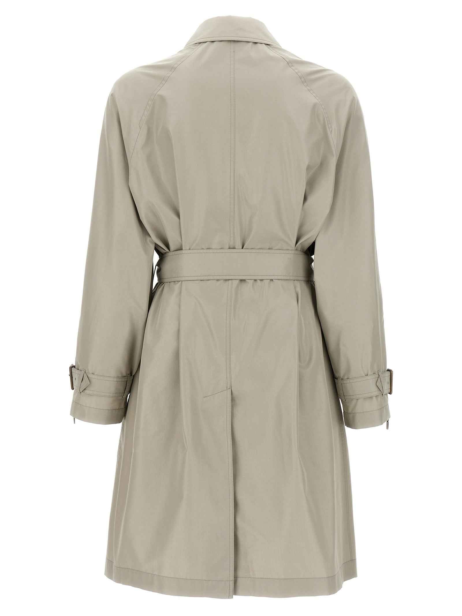 Burberry Gray Satin Coat