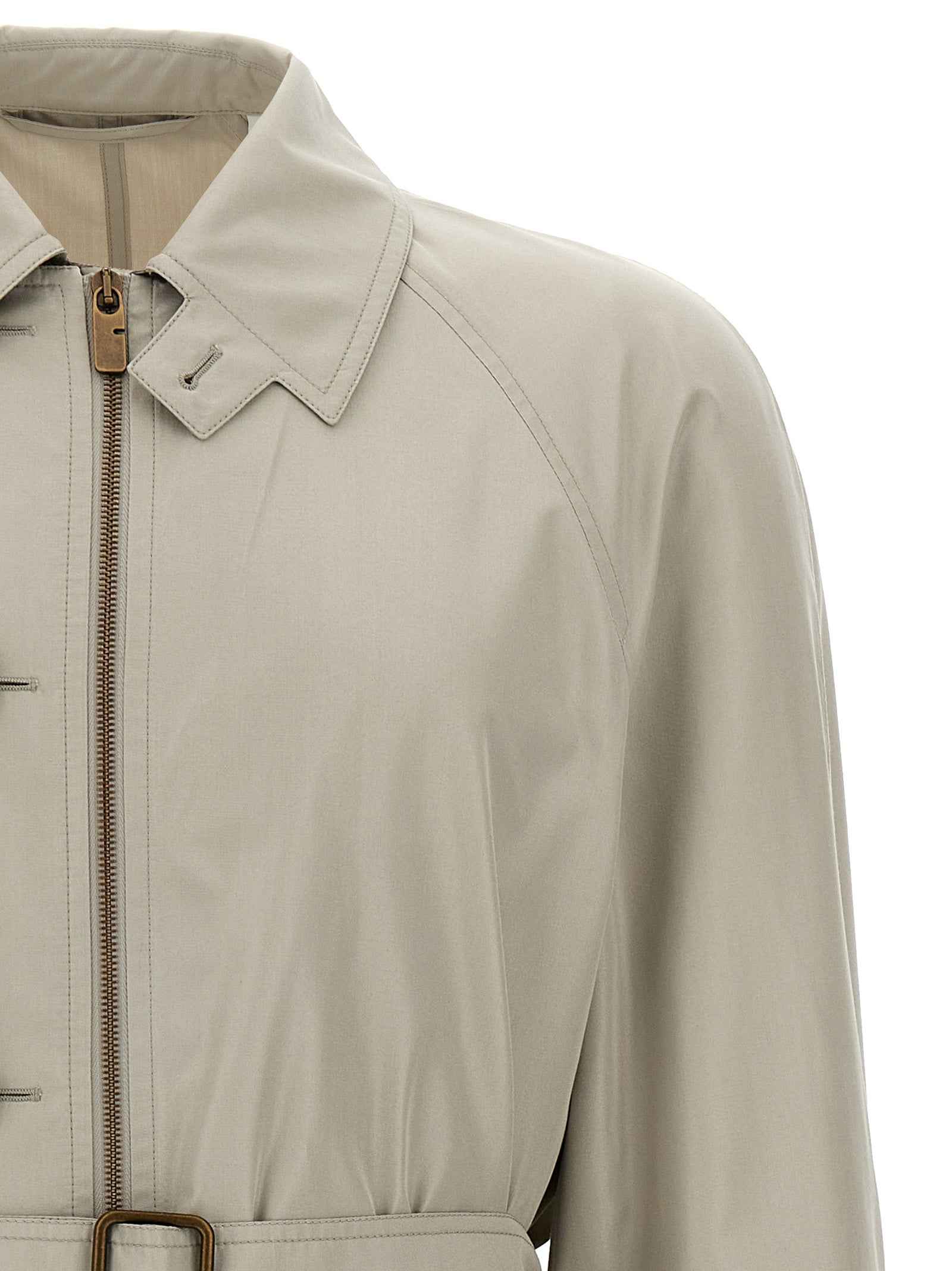Burberry Gray Satin Coat