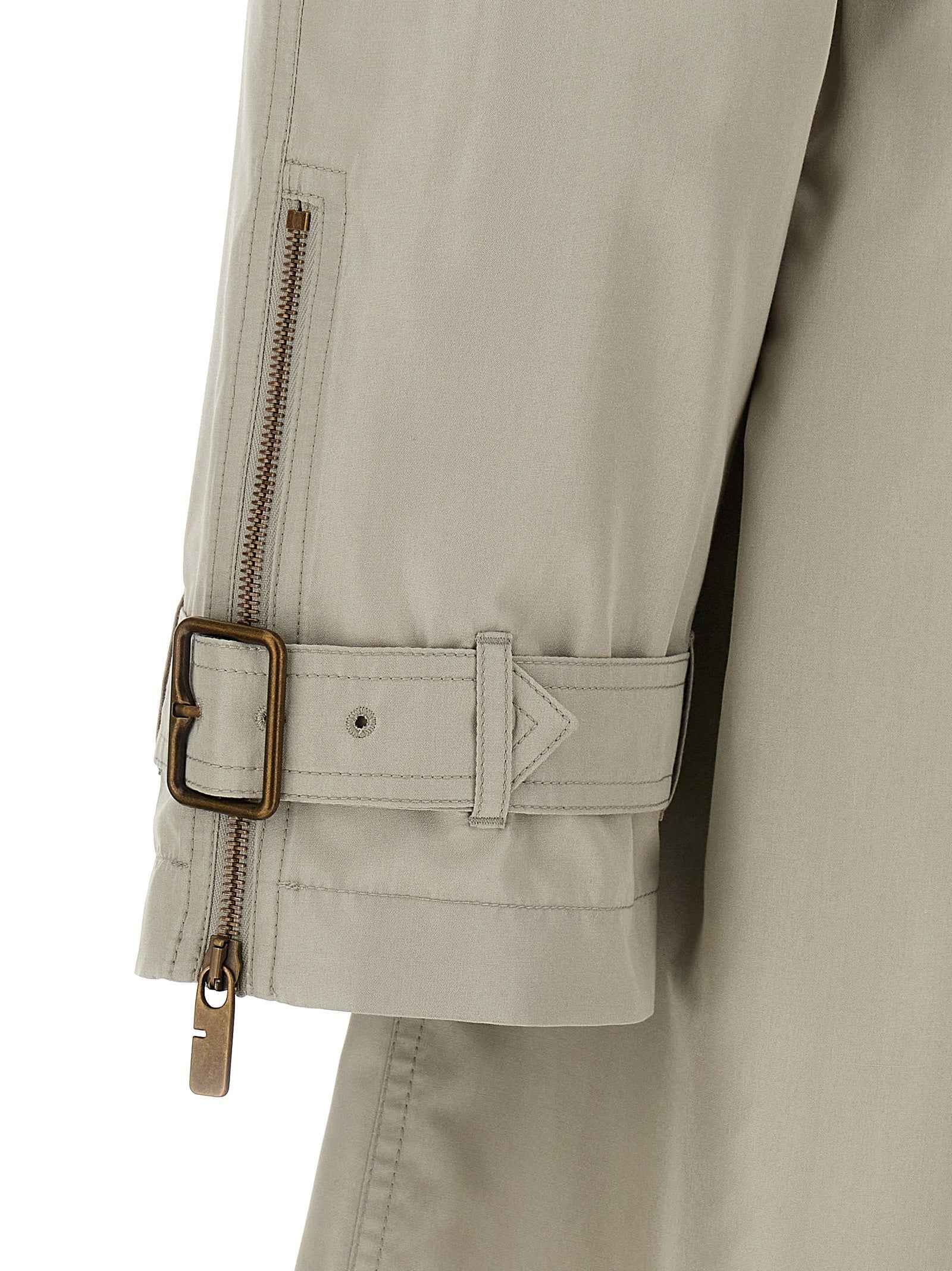 Burberry Gray Satin Coat