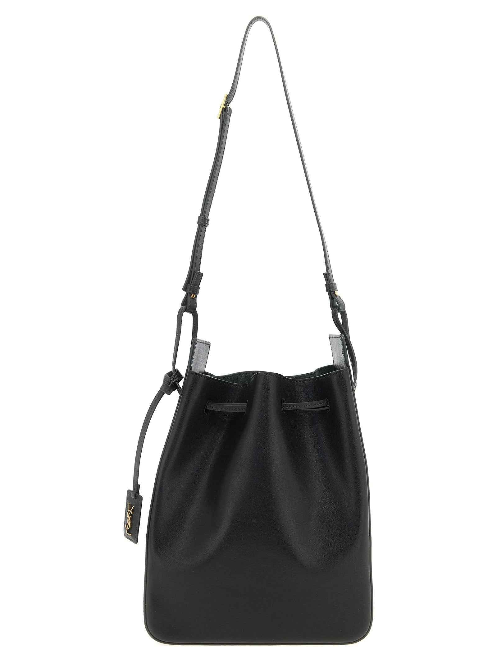 Saint Laurent Bicolor Calfskin Crossbody Bag