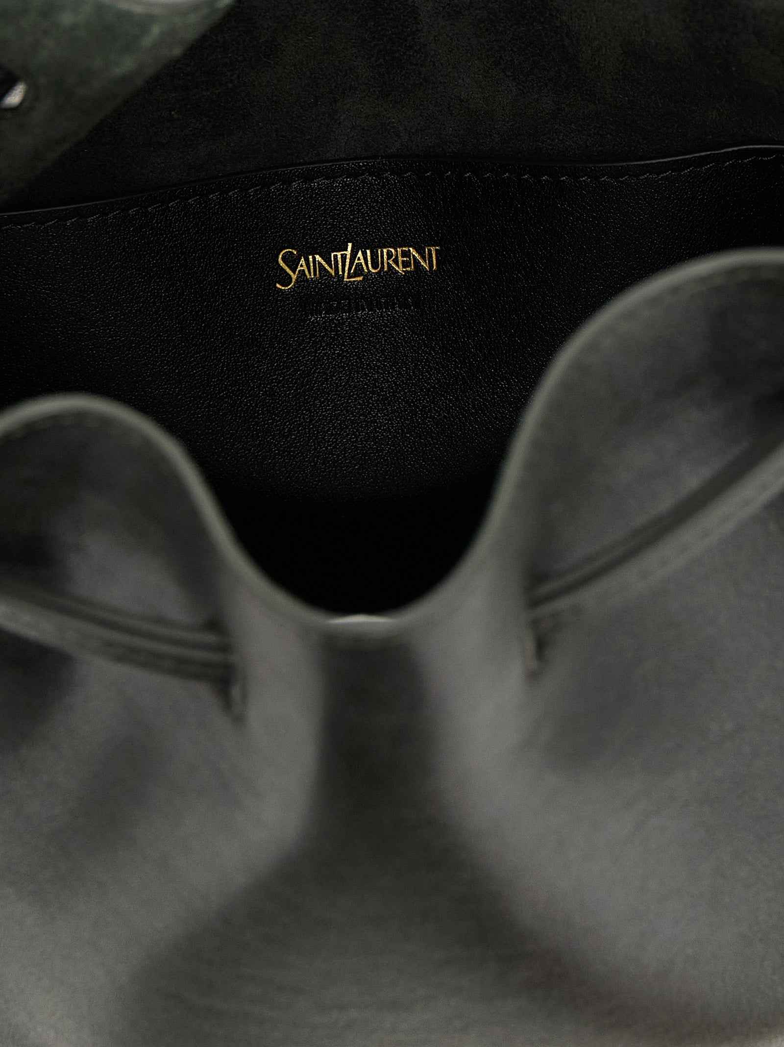 Saint Laurent Bicolor Calfskin Crossbody Bag
