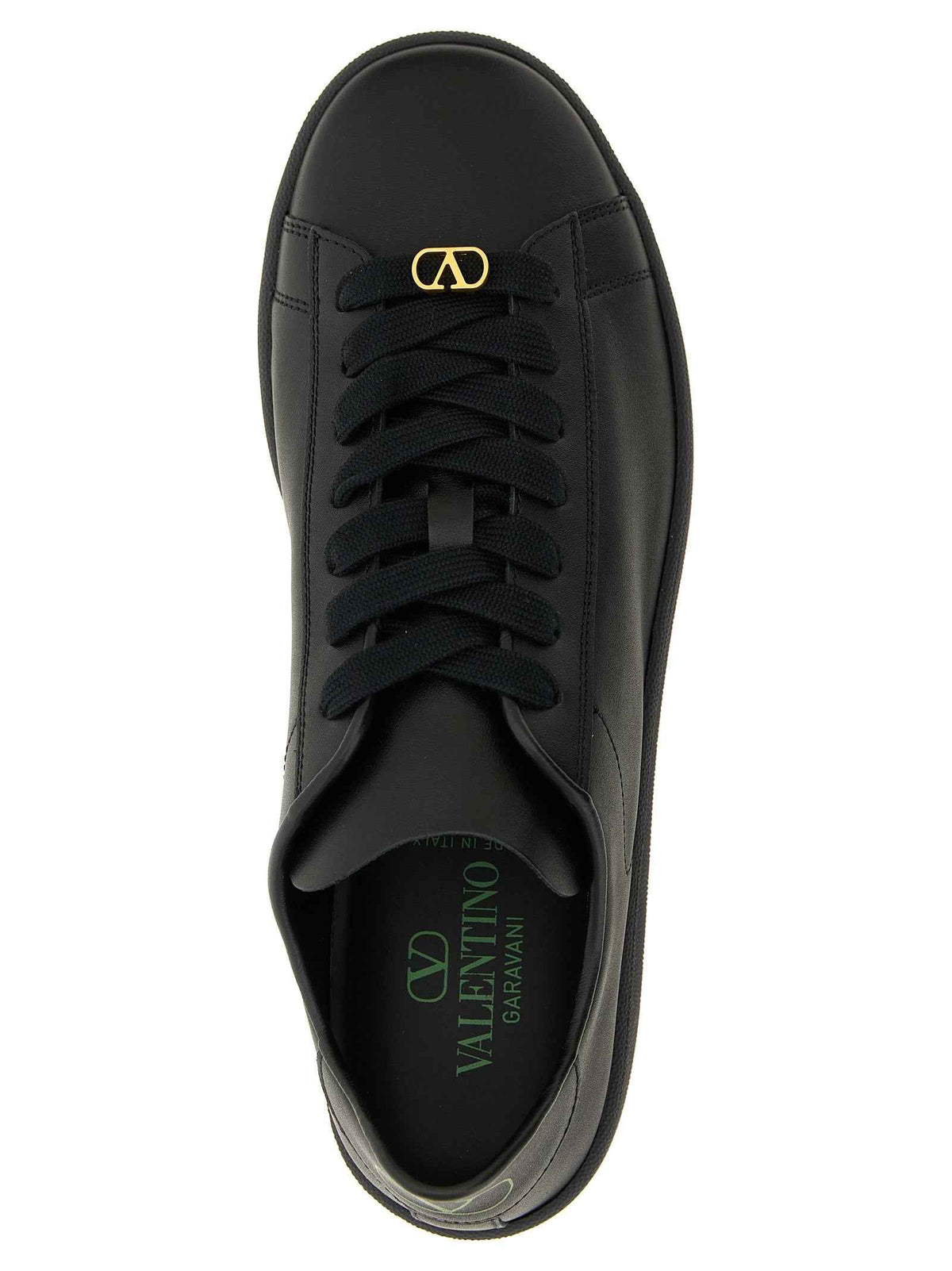 Valentino Garavani Black Calfskin Low Top Sneakers